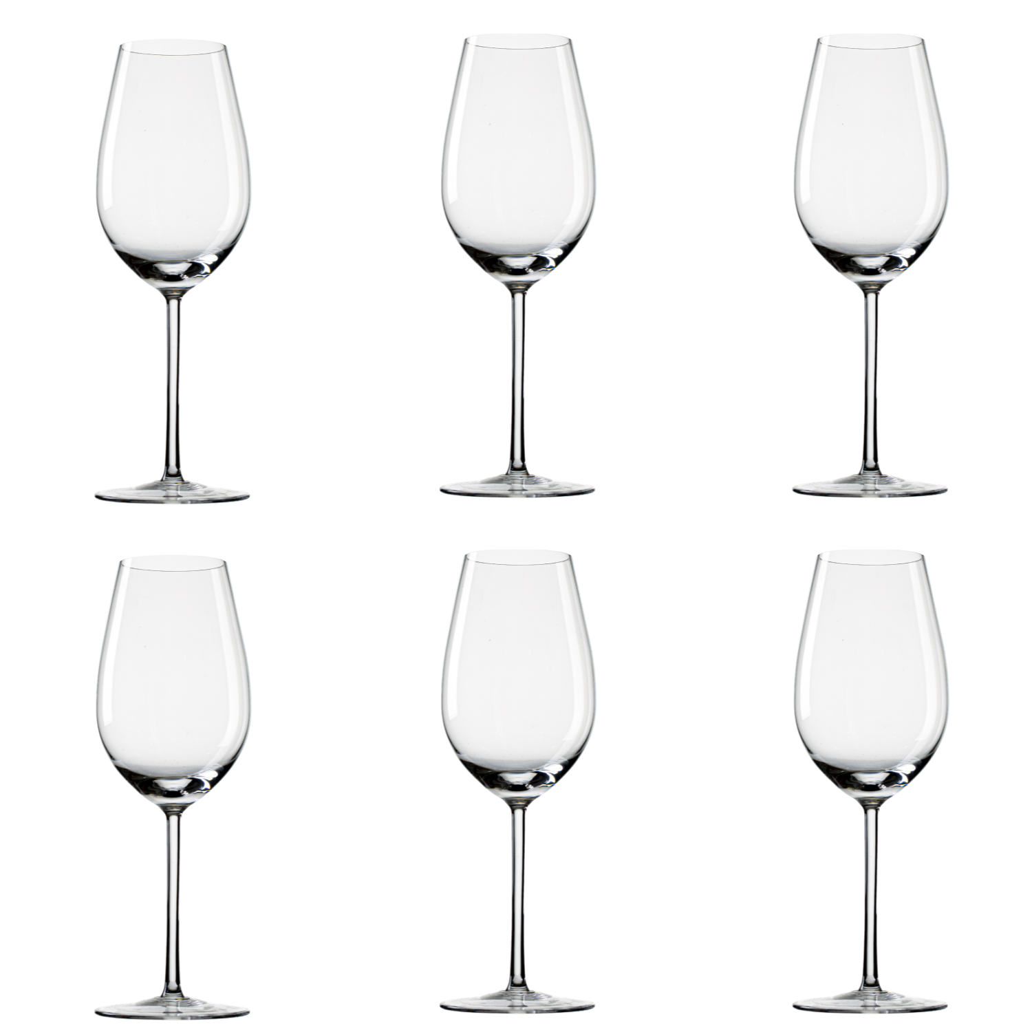 Jogo de 6 Taças de Cristal Brunello Di Montalcino para Vinho Mozart Crystal By Frederico Strauss - 540ml - Sinfonia