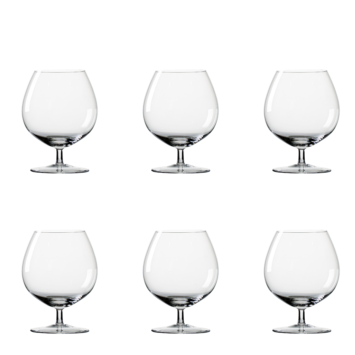 Jogo de 6 Taças de Cristal para Conhaque Mozart Crystal By Frederico Strauss - 770ml - Sinfonia