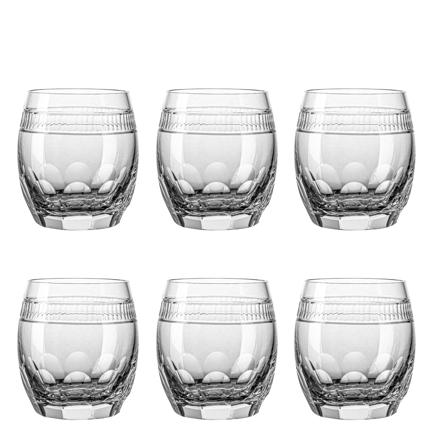 Jogo de 6 Copos de Cristal On The Rocks Mozart Crystal By Frederico Strauss - 455ml - Réquiem 07