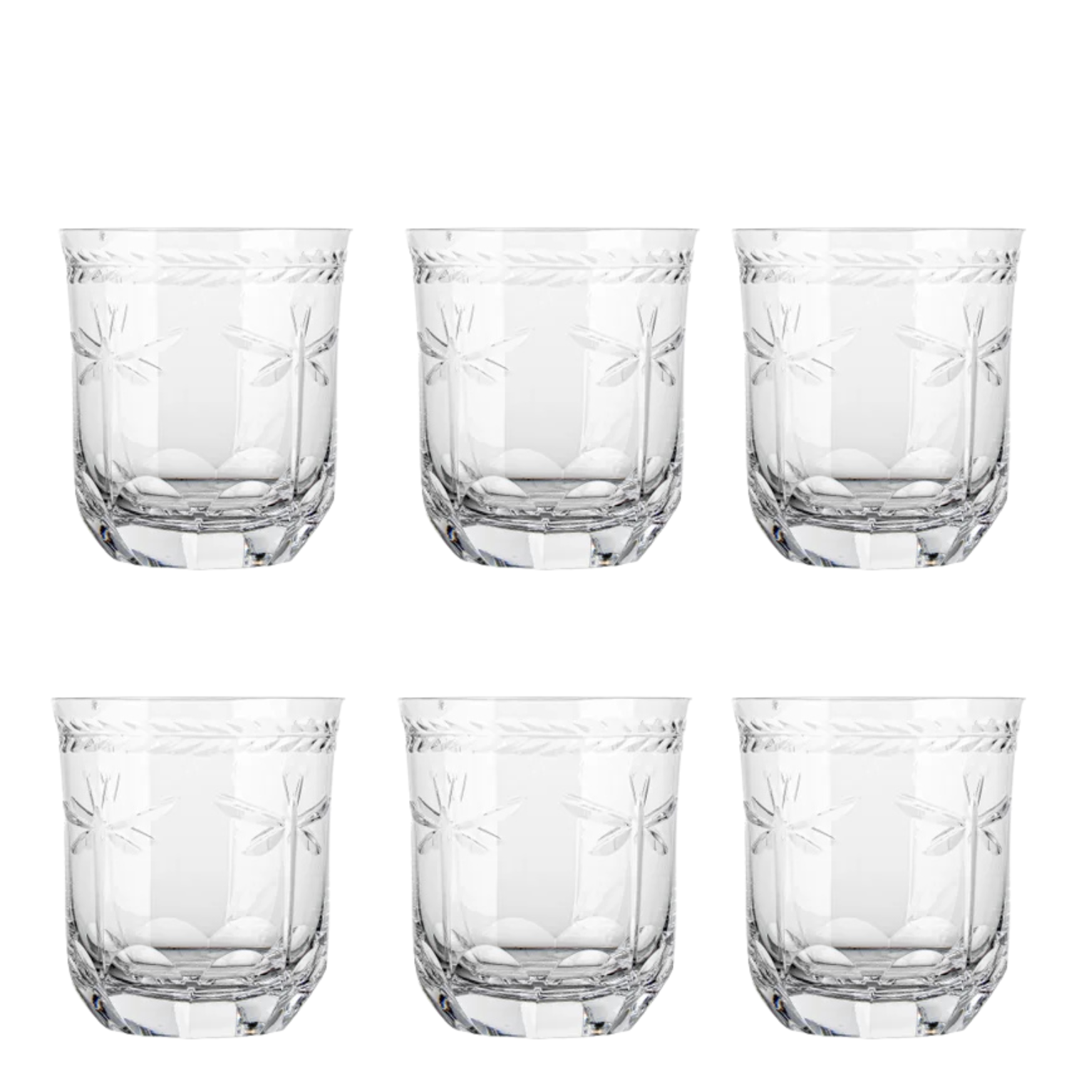 Jogo de 6 Copos de Cristal On The Rocks Mozart Crystal By Frederico Strauss - 410ml - Sonata 87