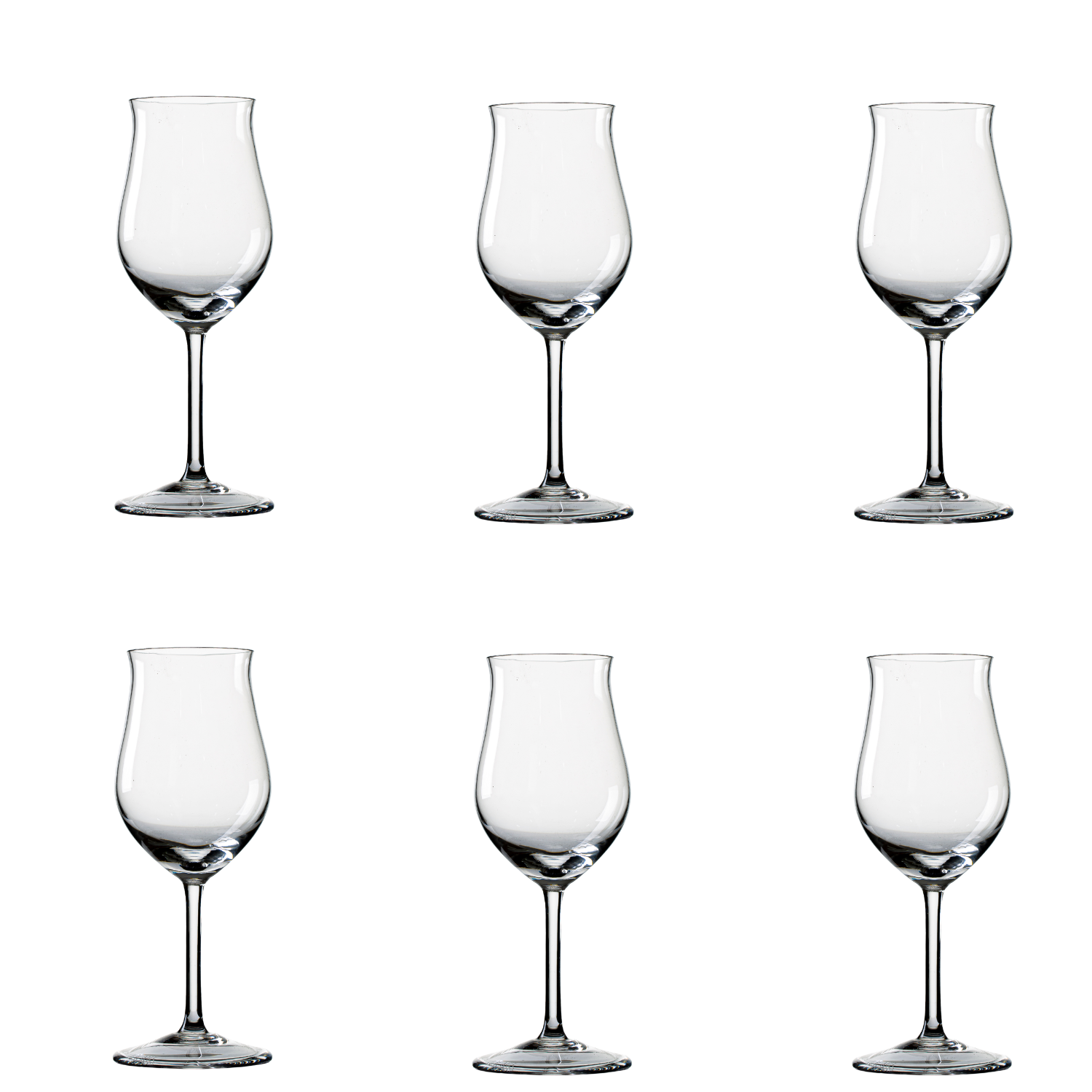 Jogo de 6 Taças de Cristal para Vinho do Porto Mozart Crystal By Frederico Strauss - 180ml - Sinfonia