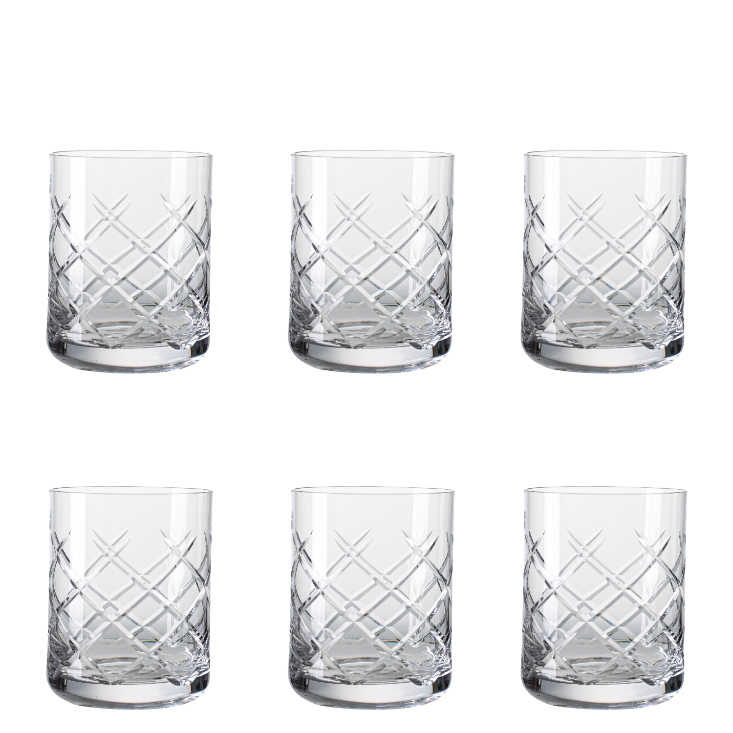 Jogo de 6 Copos de Cristal On The Rocks Mozart Crystal By Frederico Strauss - 315ml - Bar
