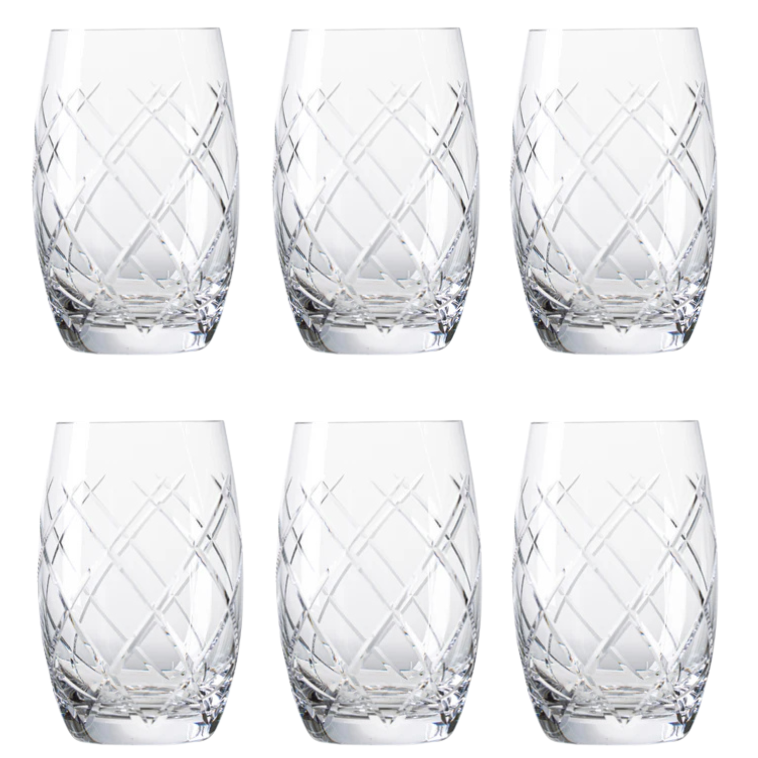 Jogo de 6 Copos de Cristal para Long Drink Mozart Crystal By Frederico Strauss - 540ml - Réquiem 33