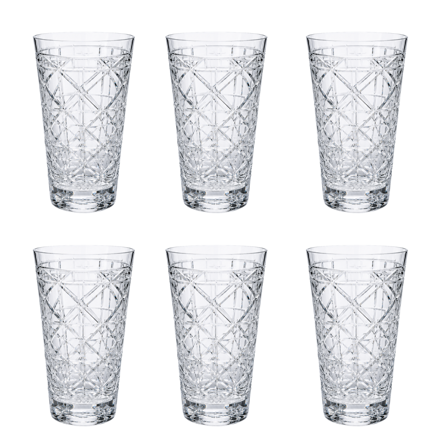 Jogo de 6 Copos de Cristal para Long Drink Mozart Crystal By Frederico Strauss - 400ml - Casa de Bragança 95