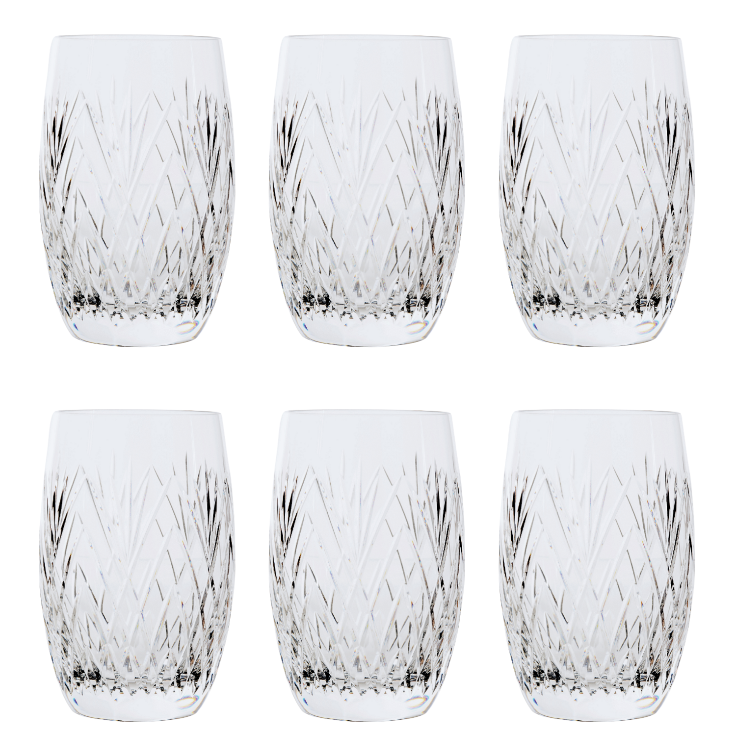 Jogo de 6 Copos de Cristal para Long Drink Mozart Crystal By Frederico Strauss - 540ml - Giovanni 46