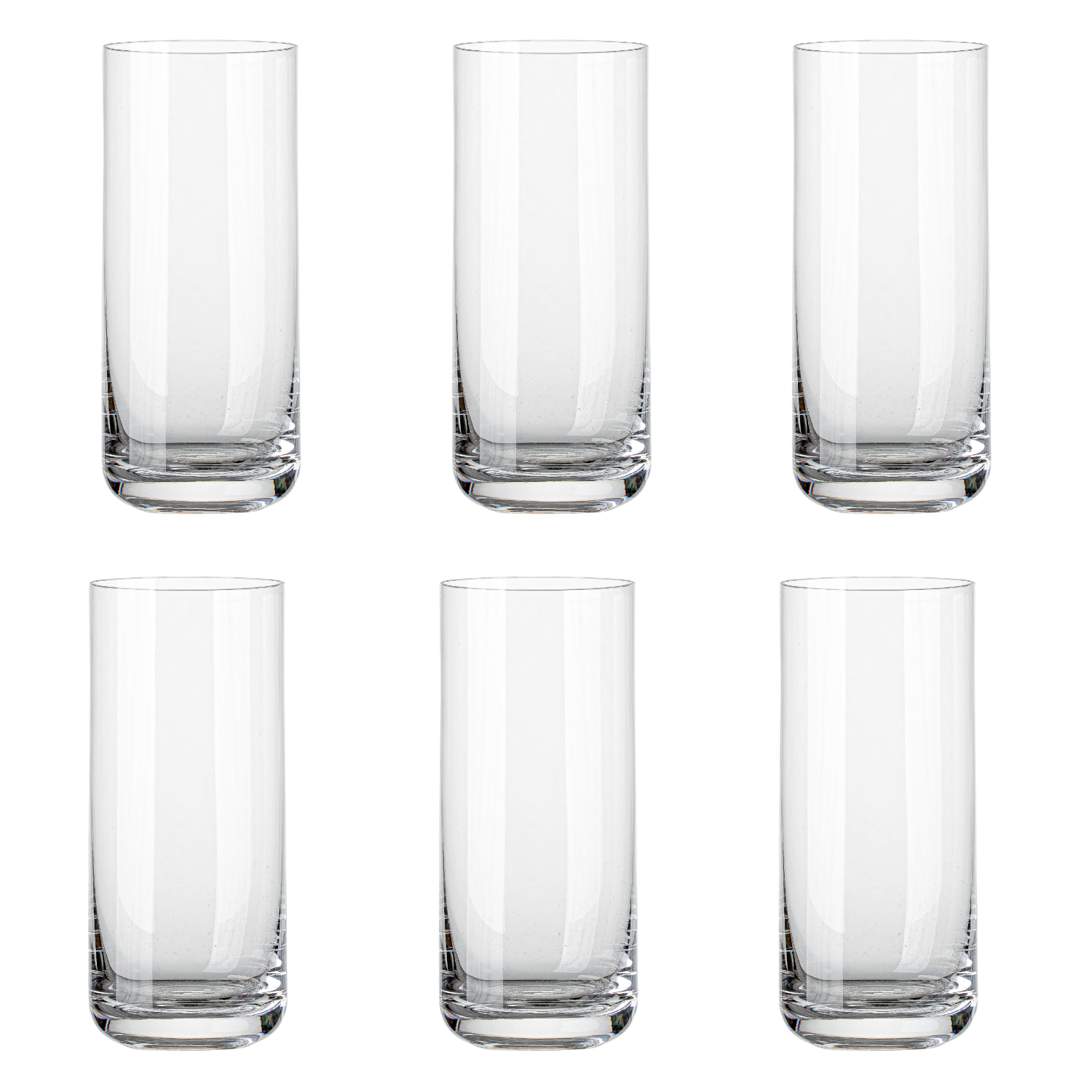 Jogo de 6 Copos de Cristal para Long Drink Mozart Crystal By Frederico Strauss - 395ml - Bar
