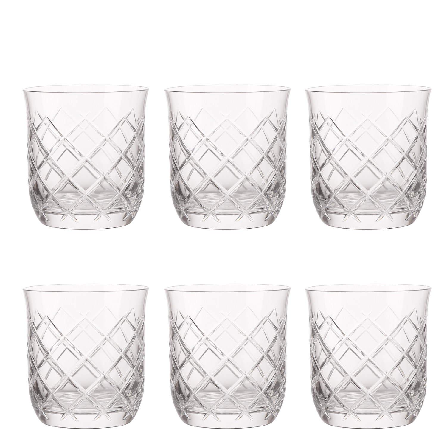 Jogo de 6 Copos de Cristal Vivaldi On The Rocks Mozart Crystal By Frederico Strauss - 410ml - Sonata 33