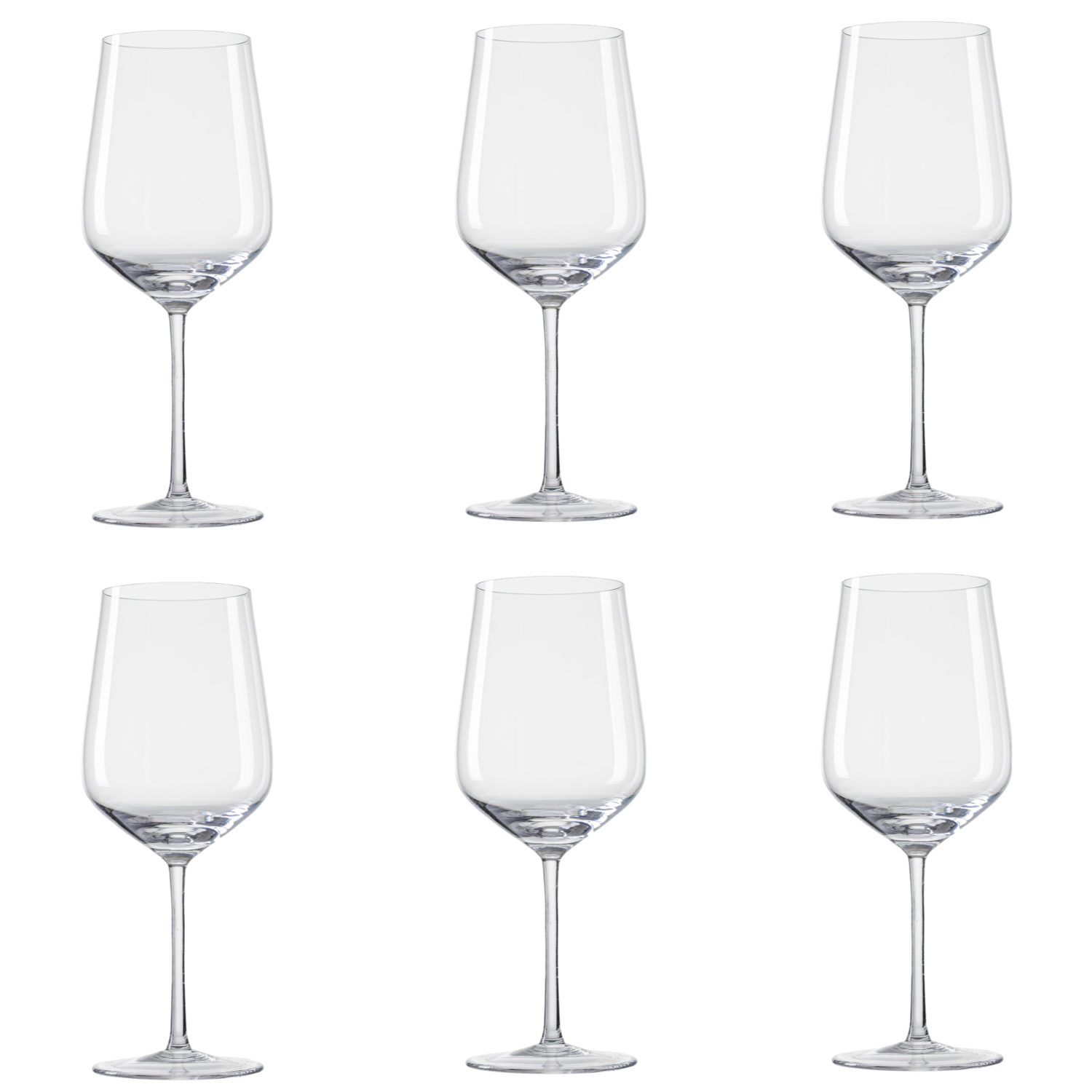 Jogo de 6 Taças de Cristal Alto Feliz Grand Sommelier para Vinho Mozart Crystal By Frederico Strauss - 590ml - Sinfonia