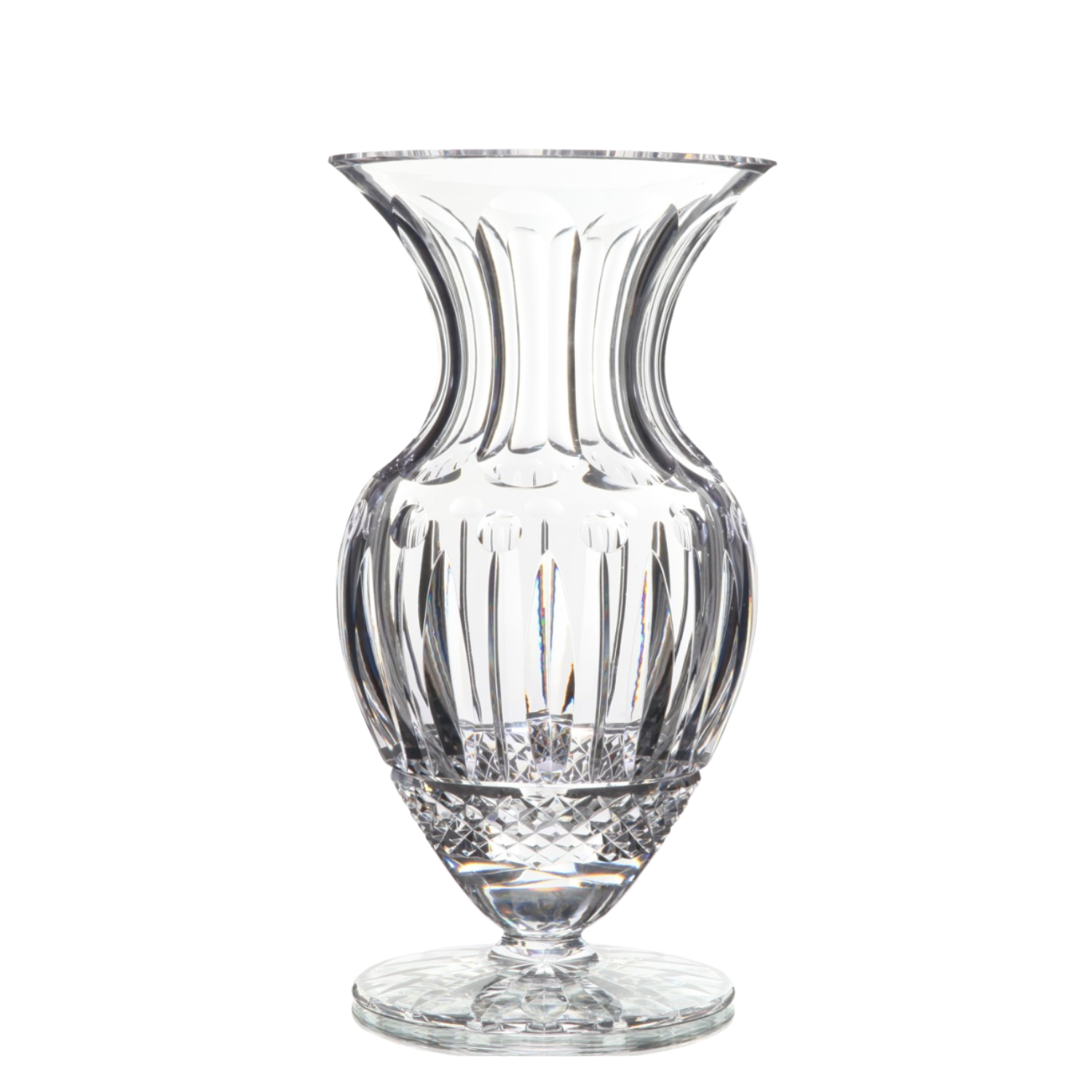 Vaso de Cristal By Frederico Strauss Mozart Crystal Lapidado 69 - 21CM