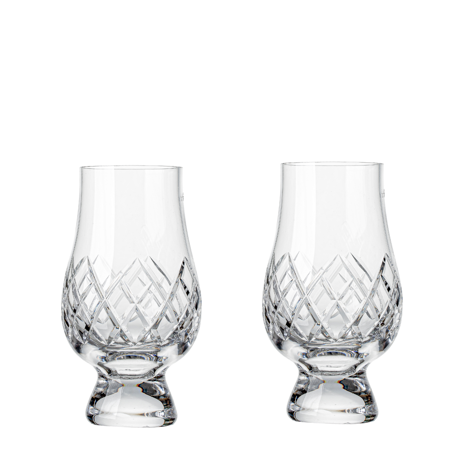 Jogo de 2 Copos de Cristal Lapidado para Whisky Médio Mozart Crystal By Frederico Strauss - 300ml - Concerto