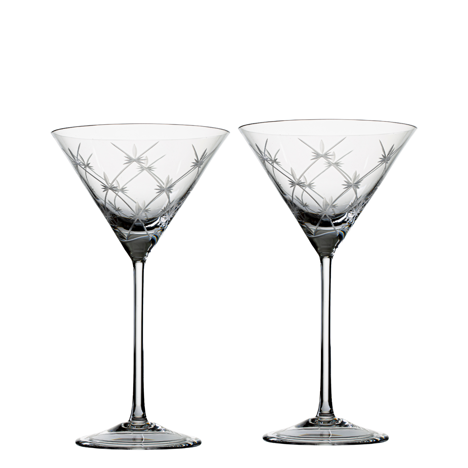 Jogo de 2 Taças de Cristal para Dry Martini Mozart Crystal By Frederico Strauss - 190ml - Sinfonia 19