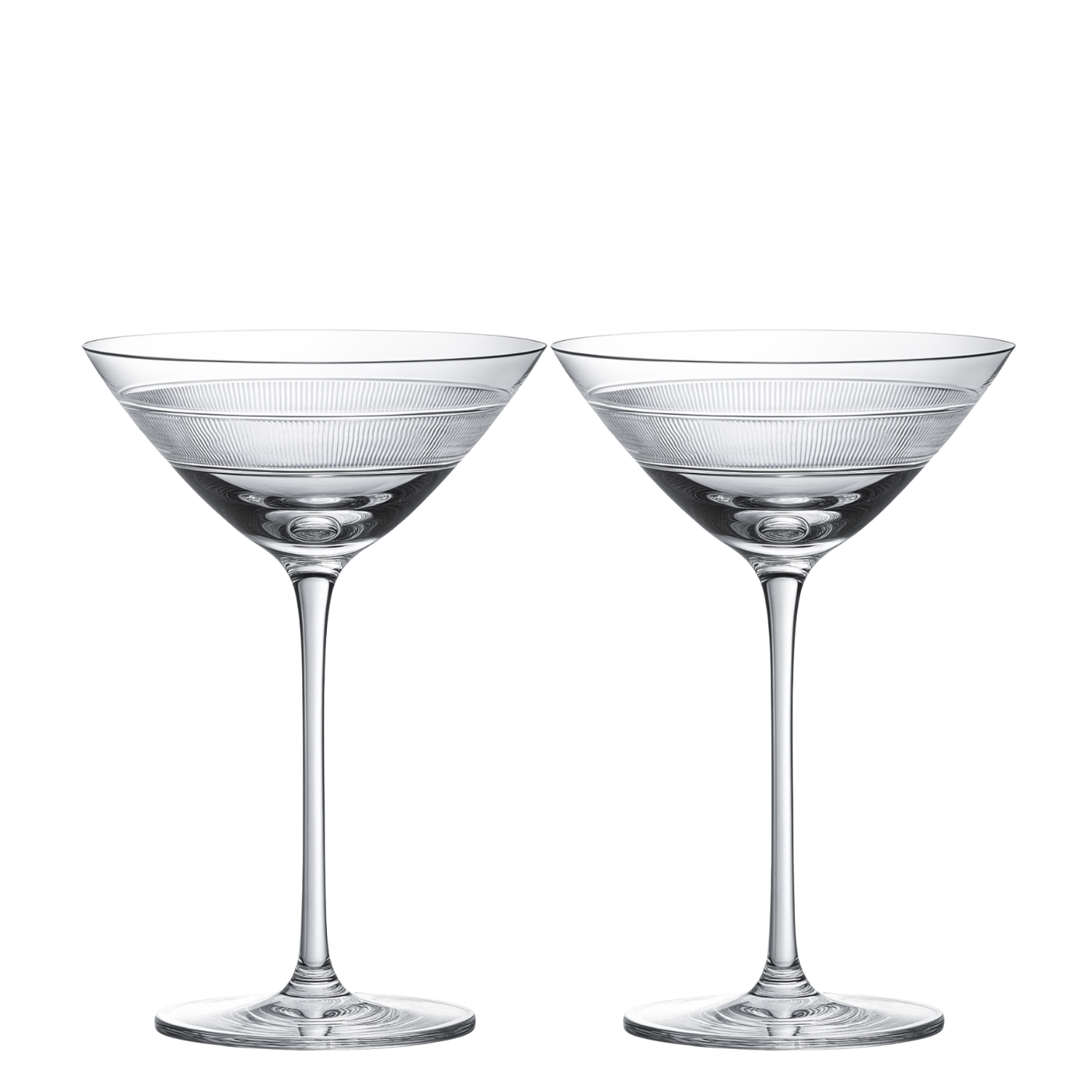 Jogo de 2 Taças de Cristal para Dry Martini Mozart Crystal By Frederico Strauss - 280ml - Country Club 07