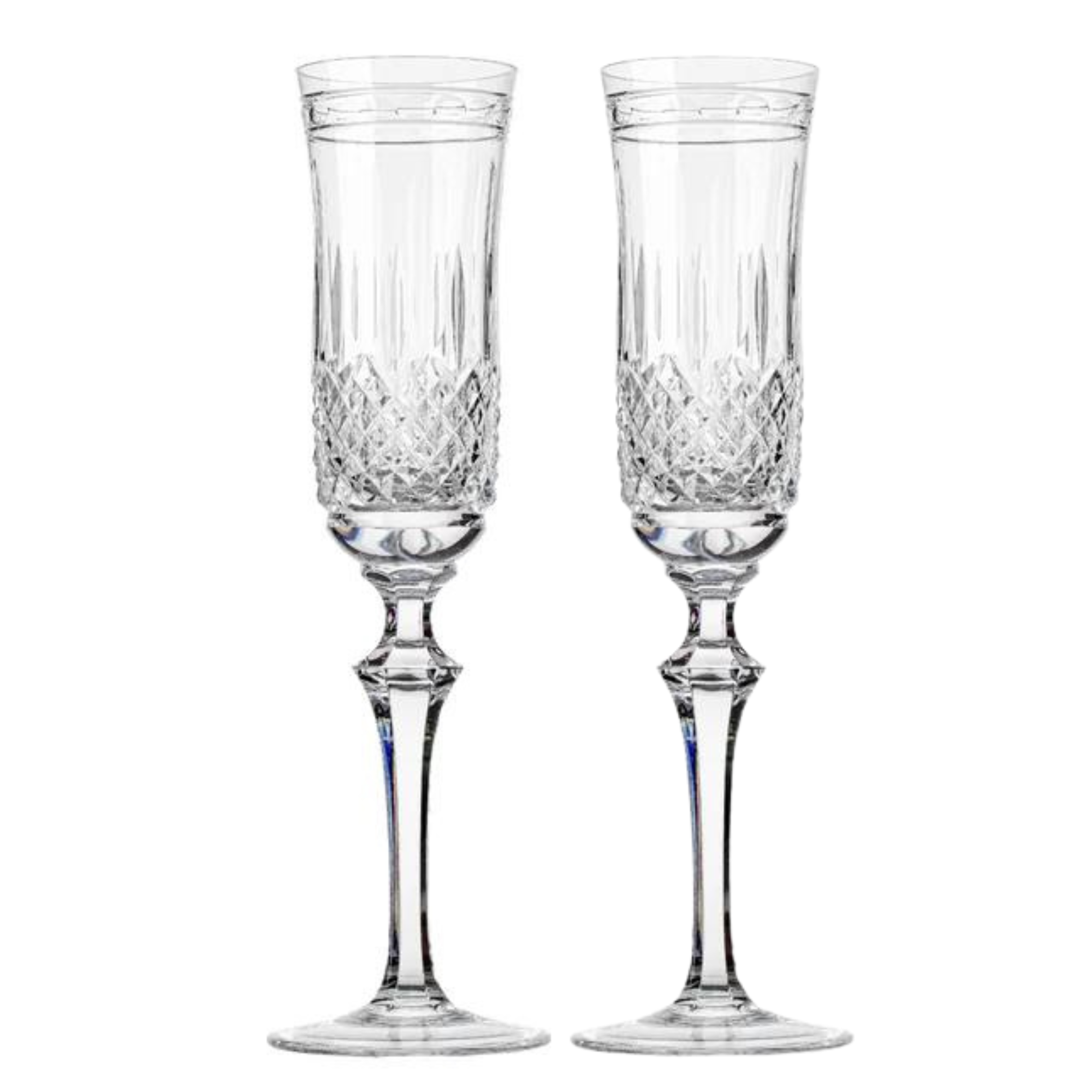 Jogo de 2 Taças de Cristal Serenata para Champagne com Caixa Presente Mozart Crystal By Frederico Strauss