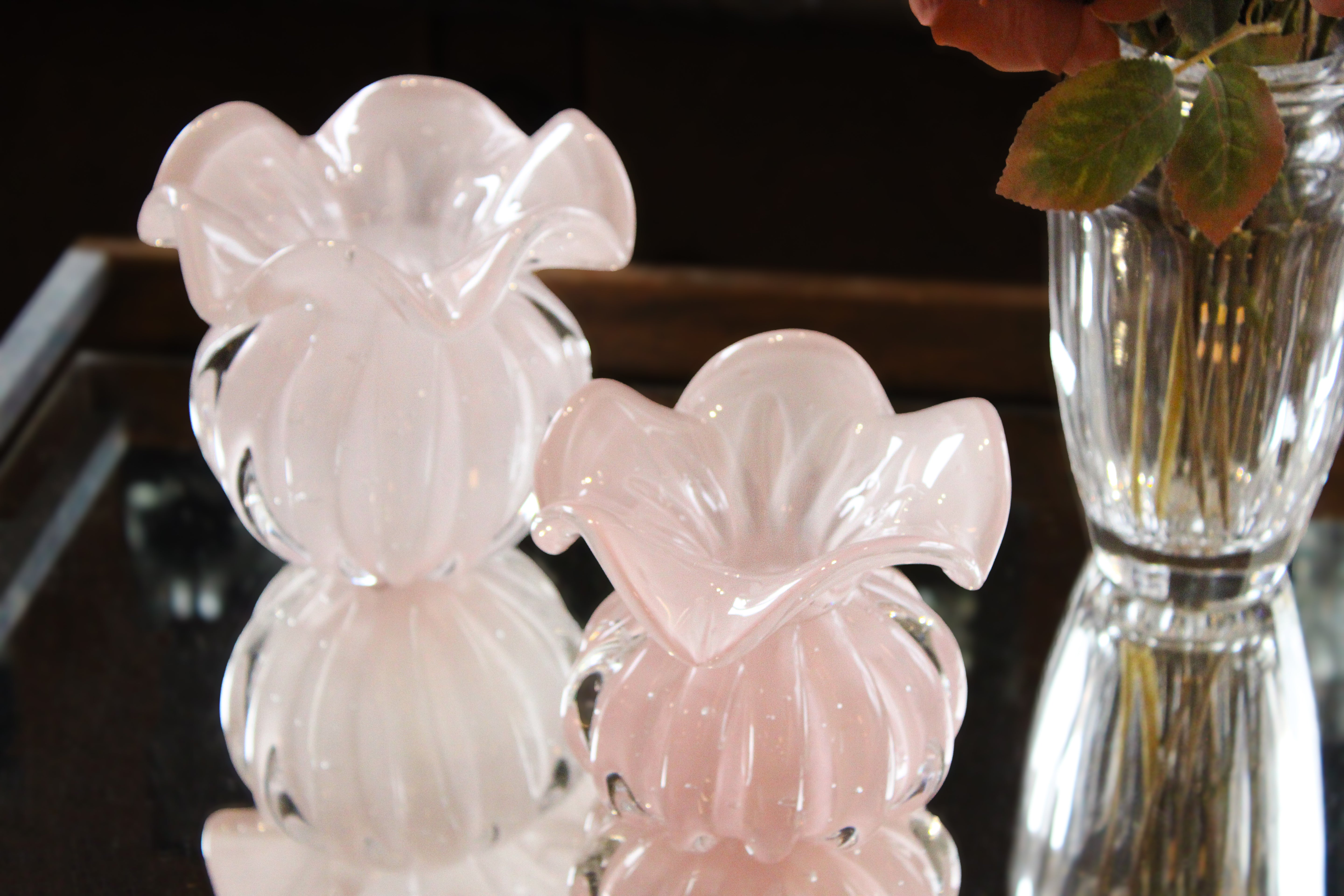 Vaso em Murano Venezia Rosa - Médio