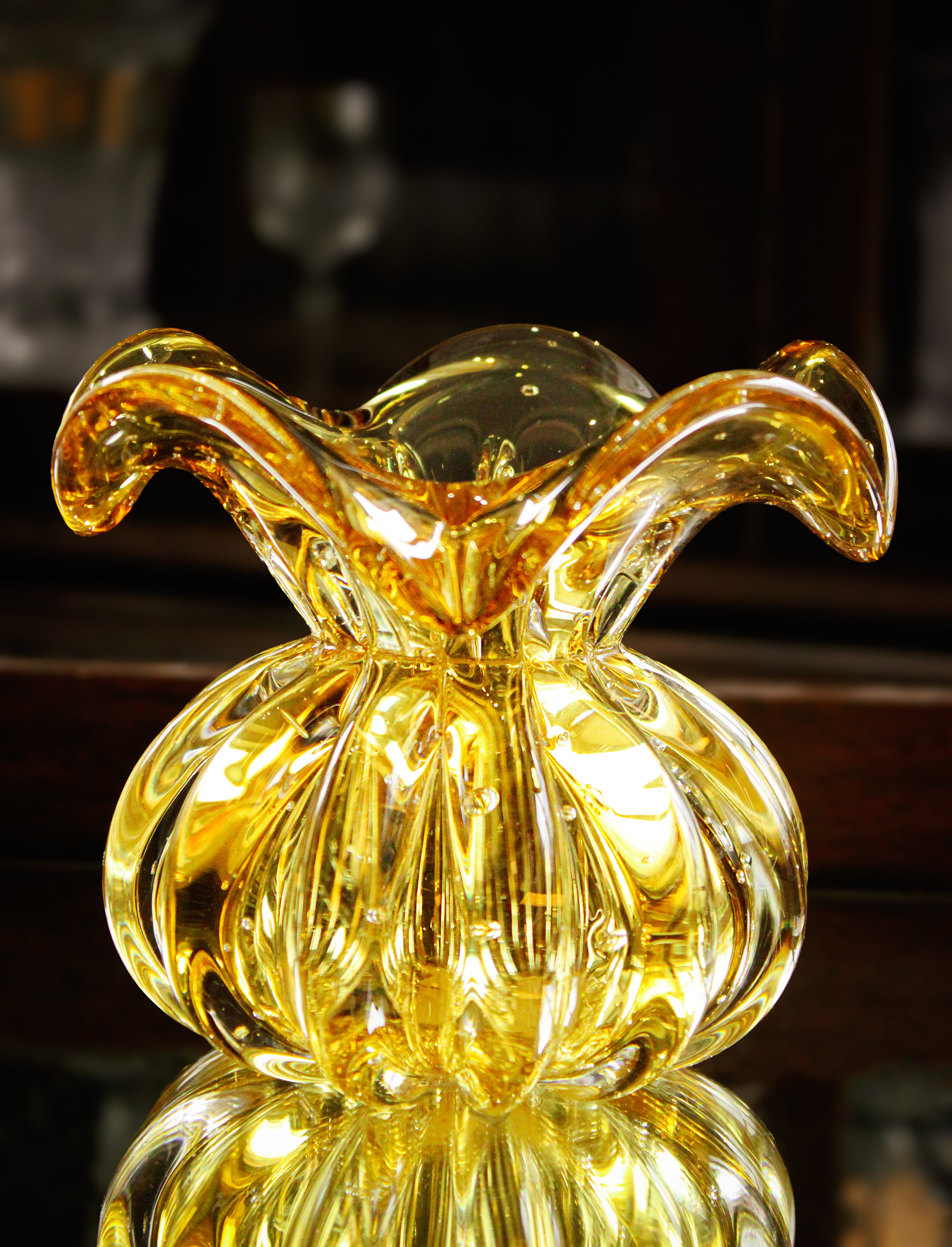 Vaso em Murano Roma Âmbar - Pequeno