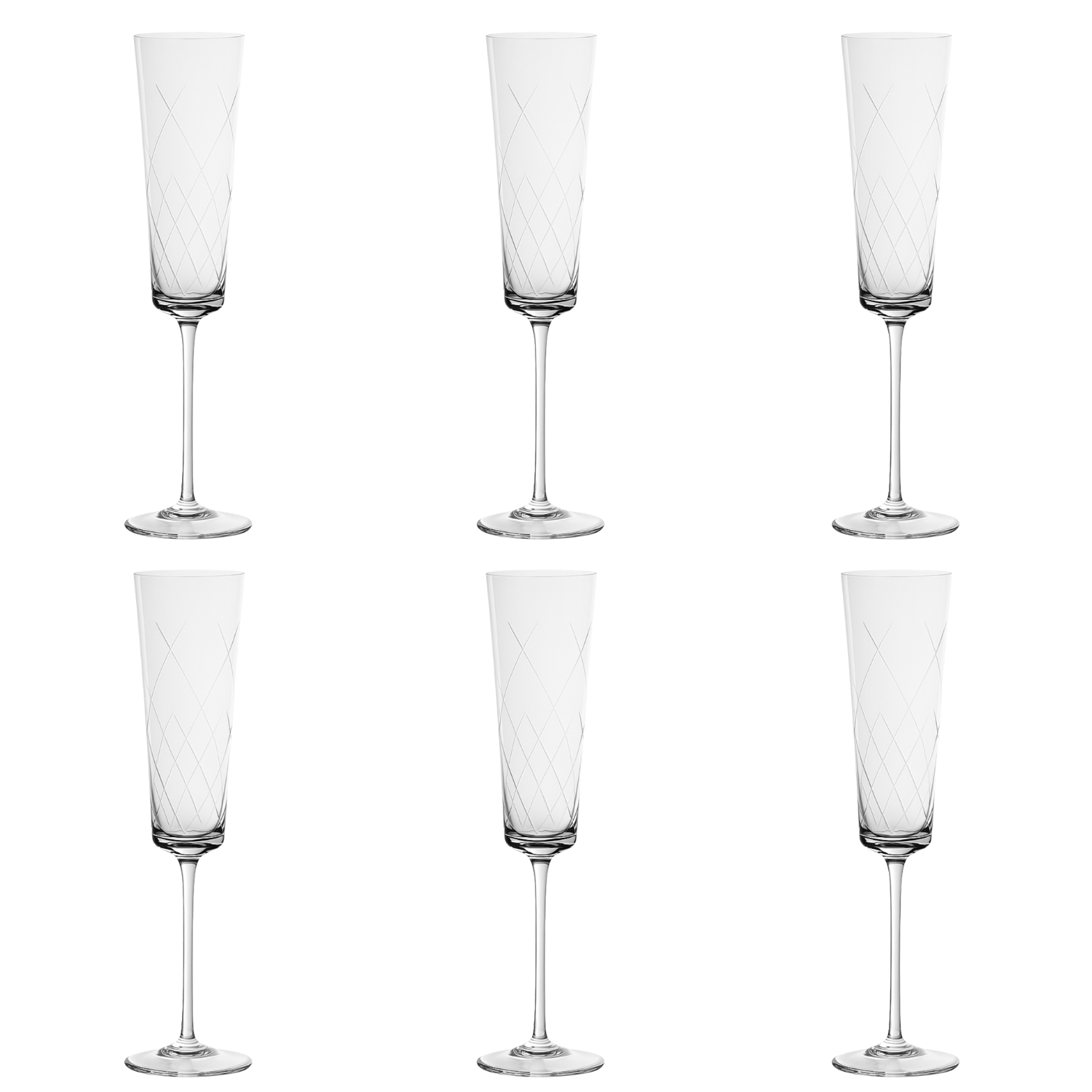 Jogo de 6 Taças de Cristal Vivaldi para Champagne Mozart Crystal By Frederico Strauss - 230ml - Casa de Bragança 29
