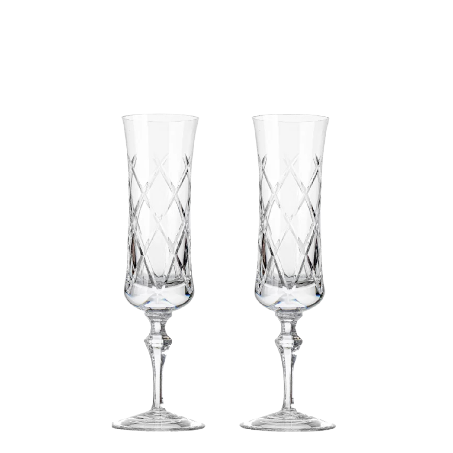 Jogo de 2 Taças de Cristal Vivaldi para Champagne Mozart Crystal By Frederico Strauss - 195ml - Flauta