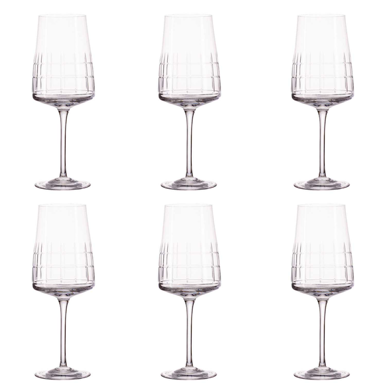 Jogo de 6 Taças de Cristal para Vinho Tinto Mozart Crystal By Frederico Strauss - 500ml - Amaité Deluxe