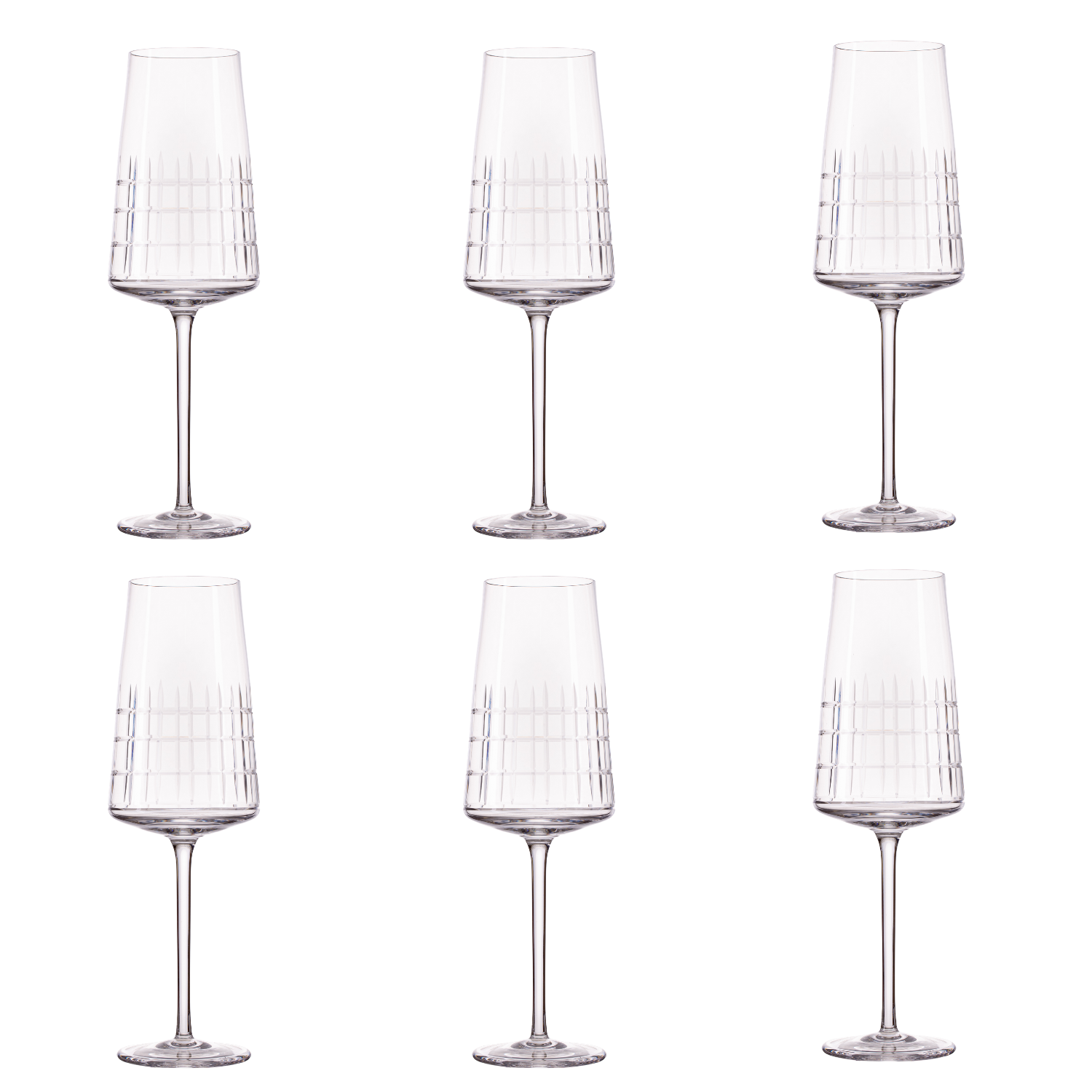 Jogo de 6 Taças de Cristal para Espumante Mozart Crystal By Frederico Strauss - 350ml - Amaité Deluxe
