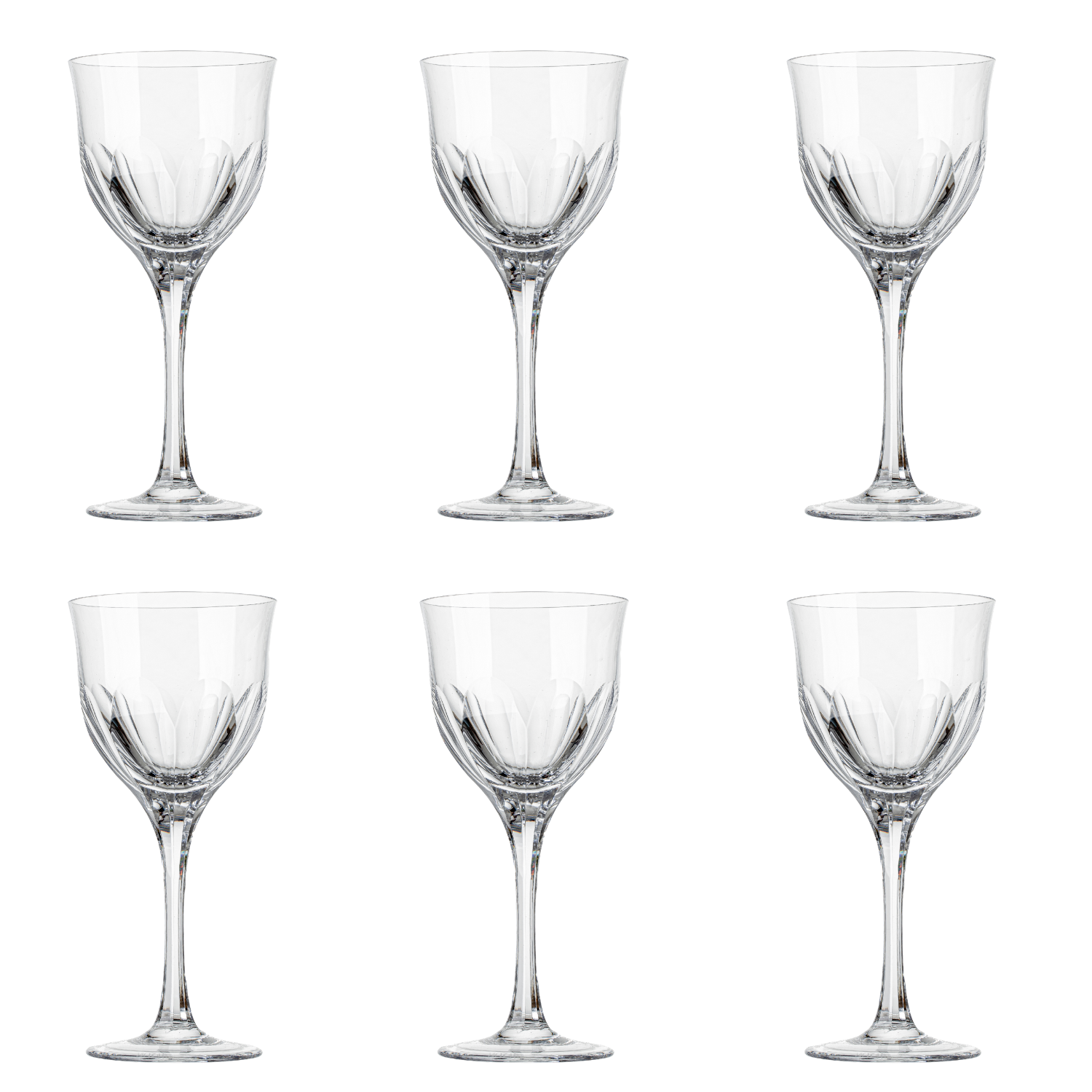 Jogo de 6 Taças de Cristal para Água Mozart Crystal By Frederico Strauss - 400ml - Sonata 45