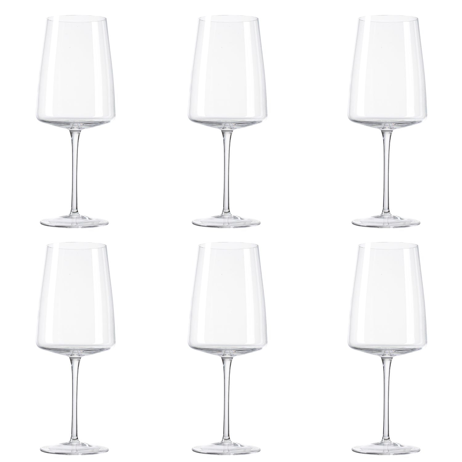 Jogo de 6 Taças de Cristal para Vinho Tinto Mozart Crystal By Frederico Strauss - 500ml - Amaité