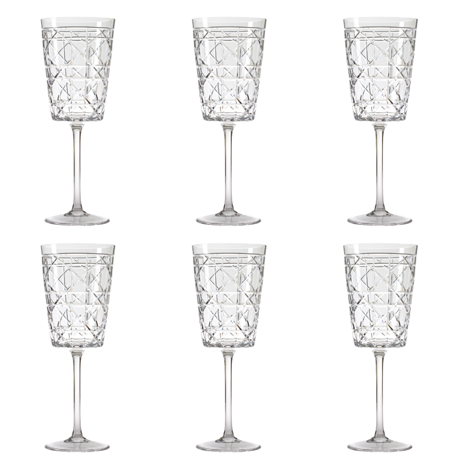 Jogo de 6 Taças de Cristal para Água Mozart Crystal By Frederico Strauss - 410ml - Casa de Bragança 95