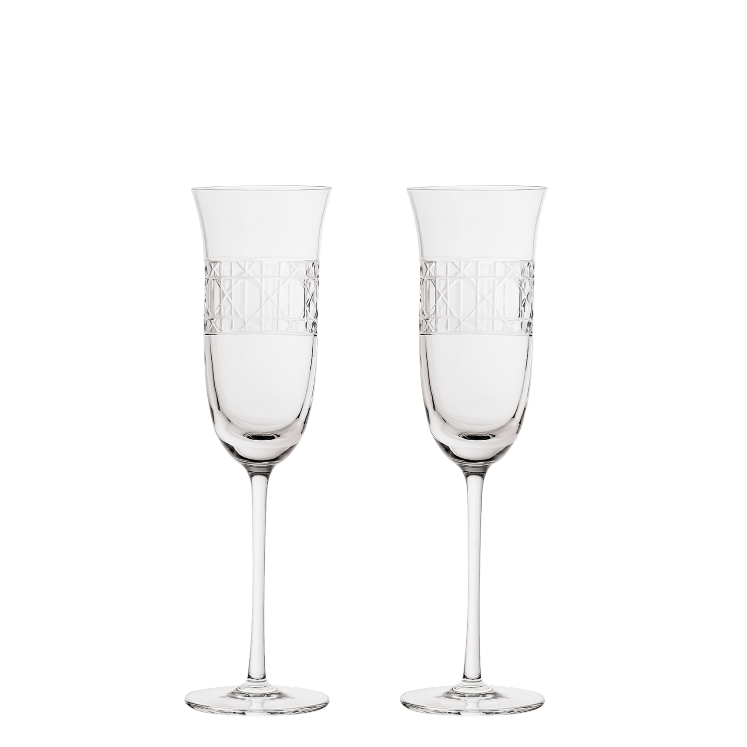 Jogo de 2 Taças de Cristal para Champagne Mozart Crystal By Frederico Strauss - 190ml - Florianópolis 95
