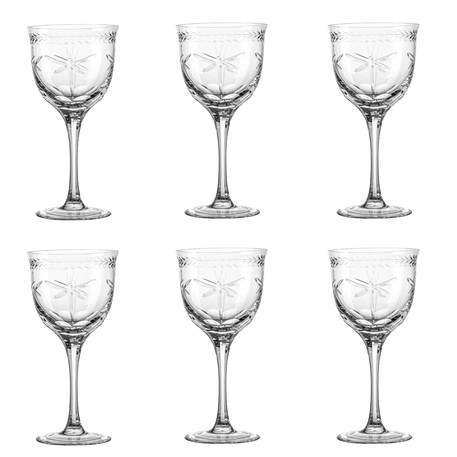 Jogo de 6 Taças de Cristal para Água Mozart Crystal By Frederico Strauss - 400ml - Sonata 87