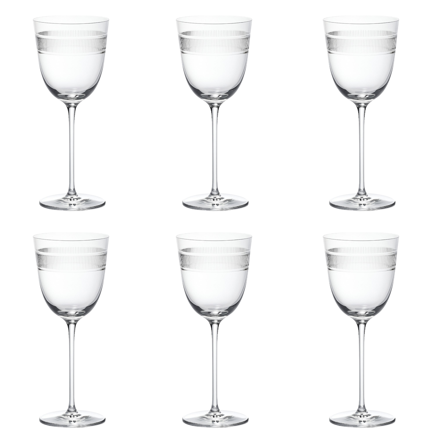 Jogo de 6 Taças de Cristal para Água Mozart Crystal By Frederico Strauss - 500ml - Country Club 07
