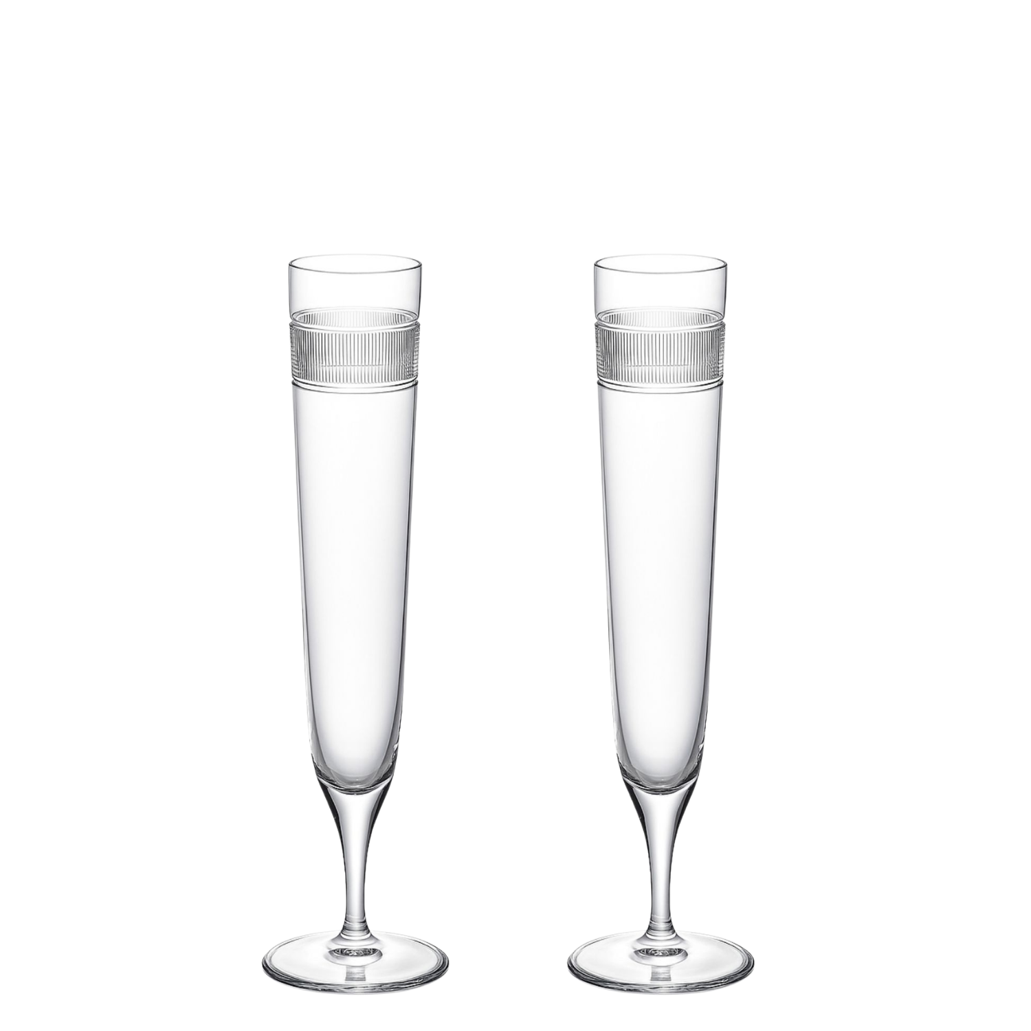 Jogo de 2 Taças de Cristal para Champagne Mozart Crystal By Frederico Strauss - 200ml - Country Club 07