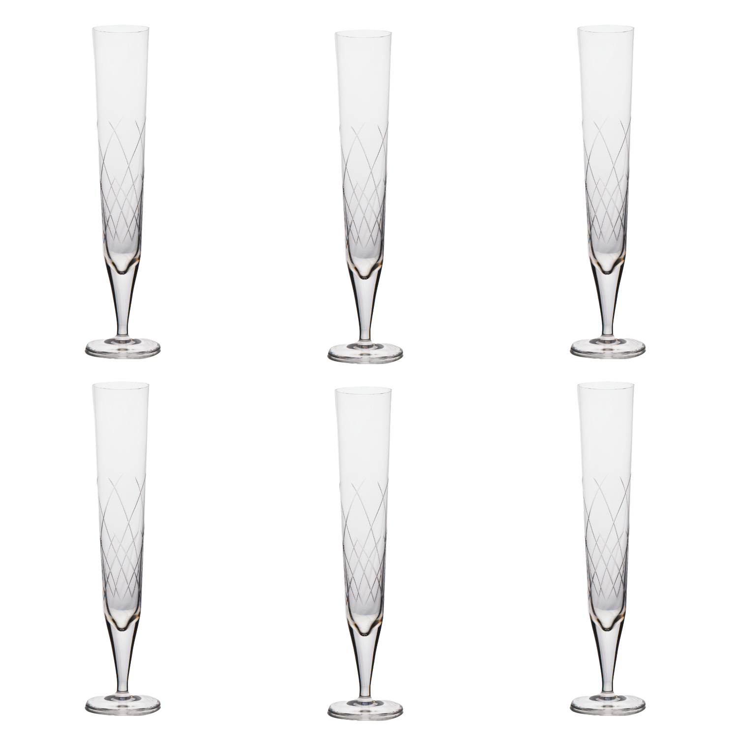 Jogo de 6 Taças de Cristal Vivaldi para Champagne Mozart Crystal By Frederico Strauss - 200ml - Country Club 29