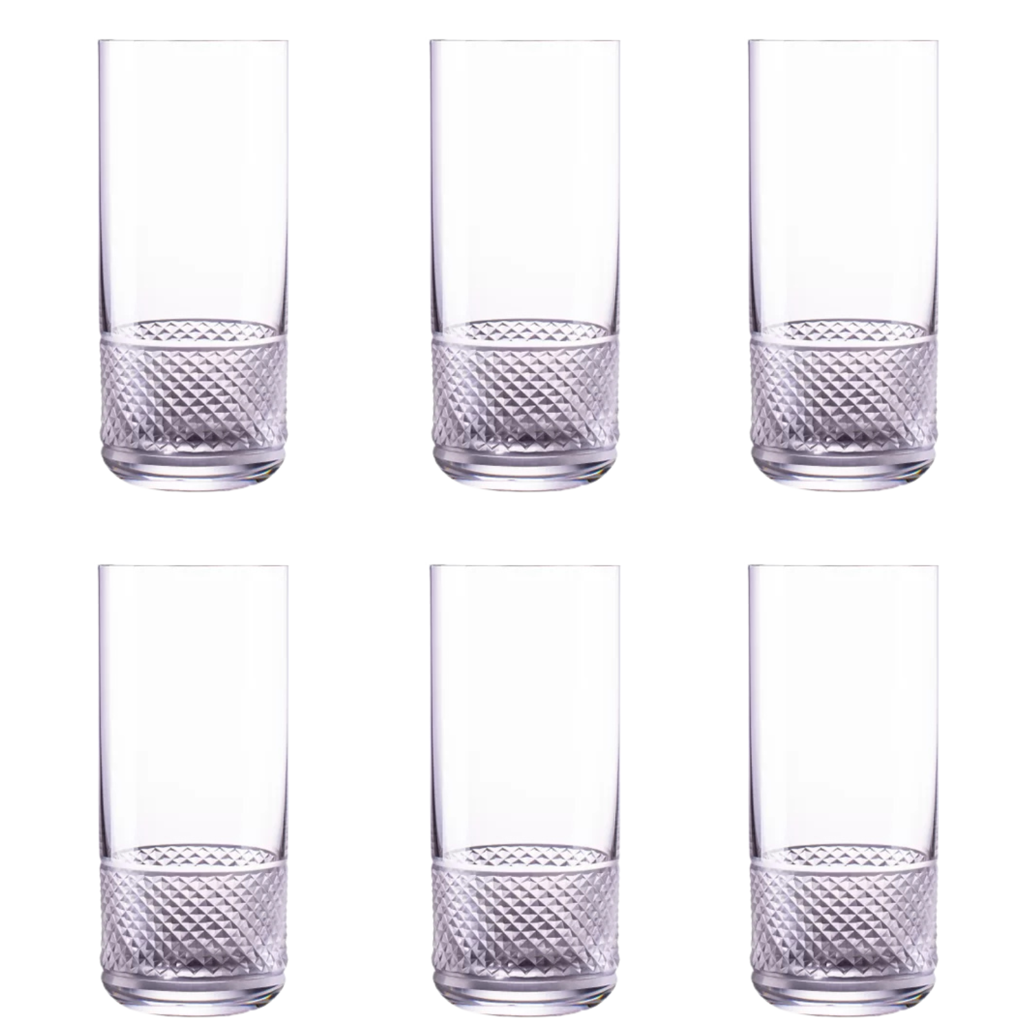Jogo de 6 Copos de Cristal para Long Drink Mozart Crystal By Frederico Strauss - 395ml - Bar 53