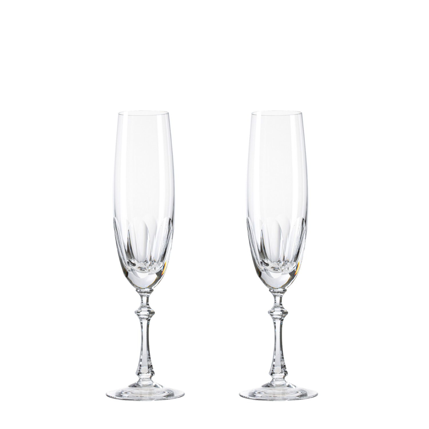 Jogo de 2 Taças de Cristal para Champagne Mozart Crystal By Frederico Strauss - 200ml - Réquiem 65