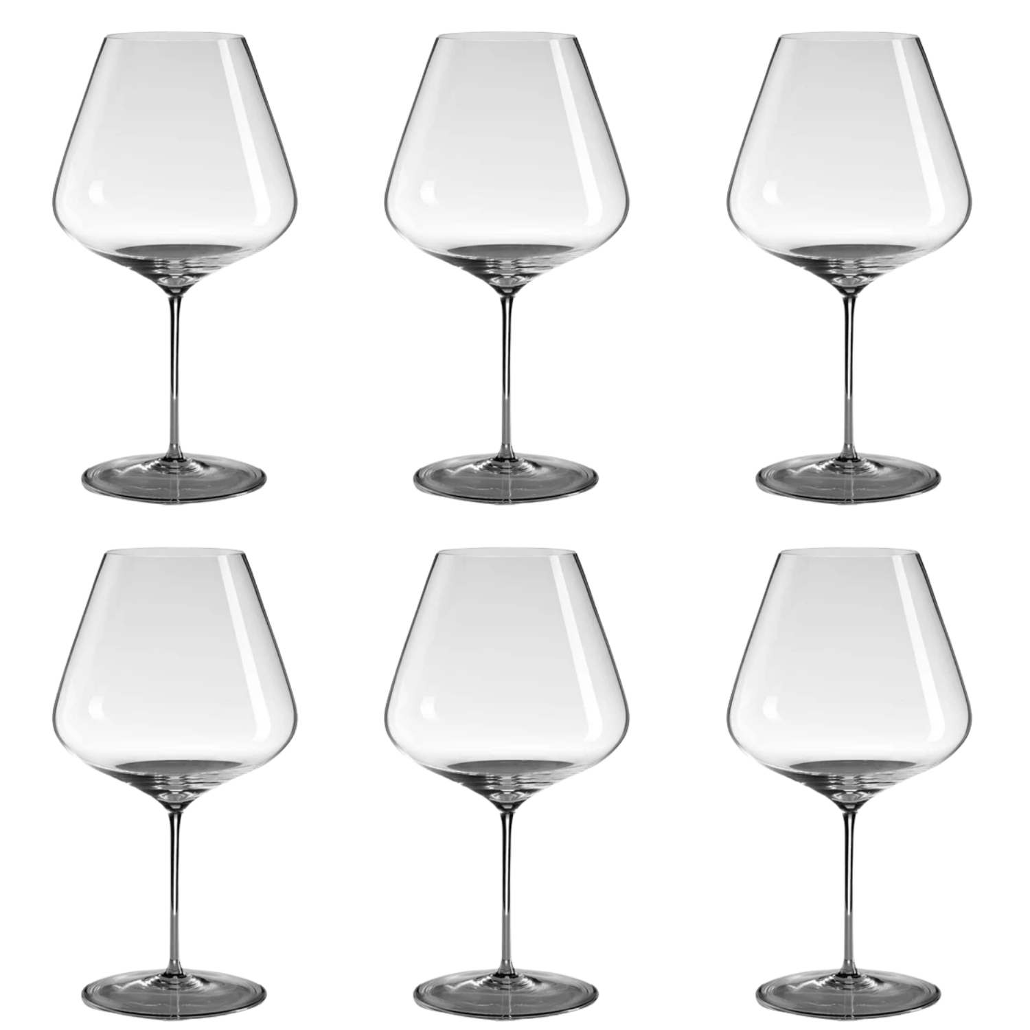 Jogo de 6 Taças de Cristal Vale dos Vinhedos Mozart Crystal By Frederico Strauss - 892ml - Expert