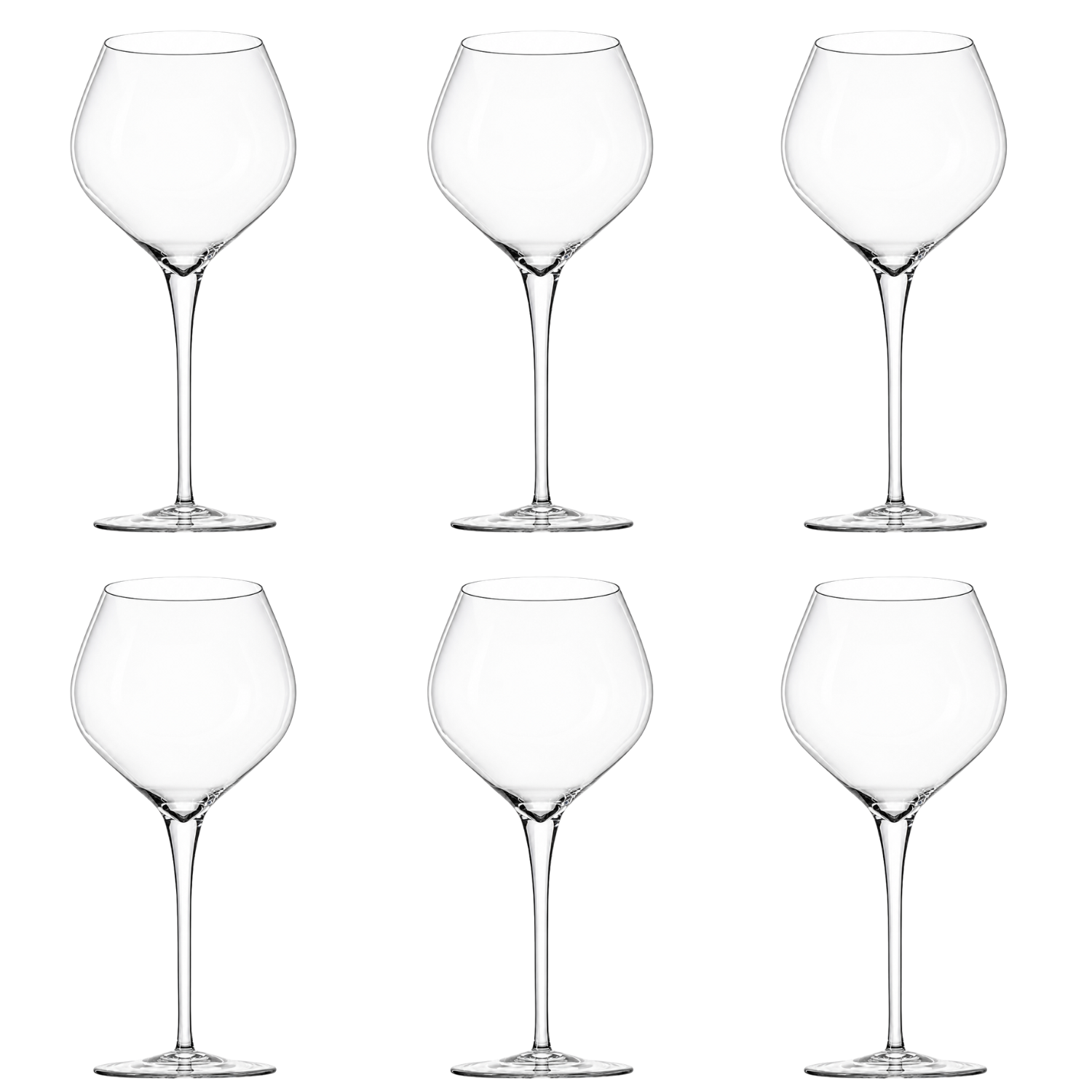 Jogo de 6 Taças de Cristal Reims para Champagne Mozart Crystal By Frederico Strauss - 600ml - Concerto