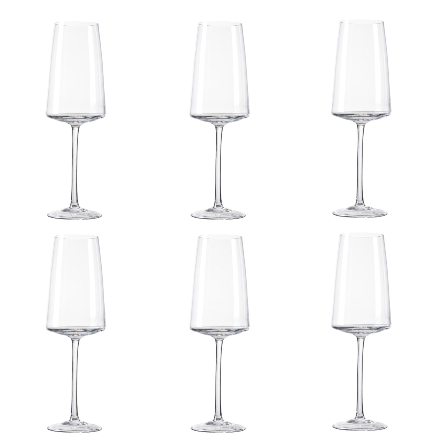 Jogo de 6 Taças de Cristal para Espumante Mozart Crystal By Frederico Strauss - 350ml - Amaité Praia