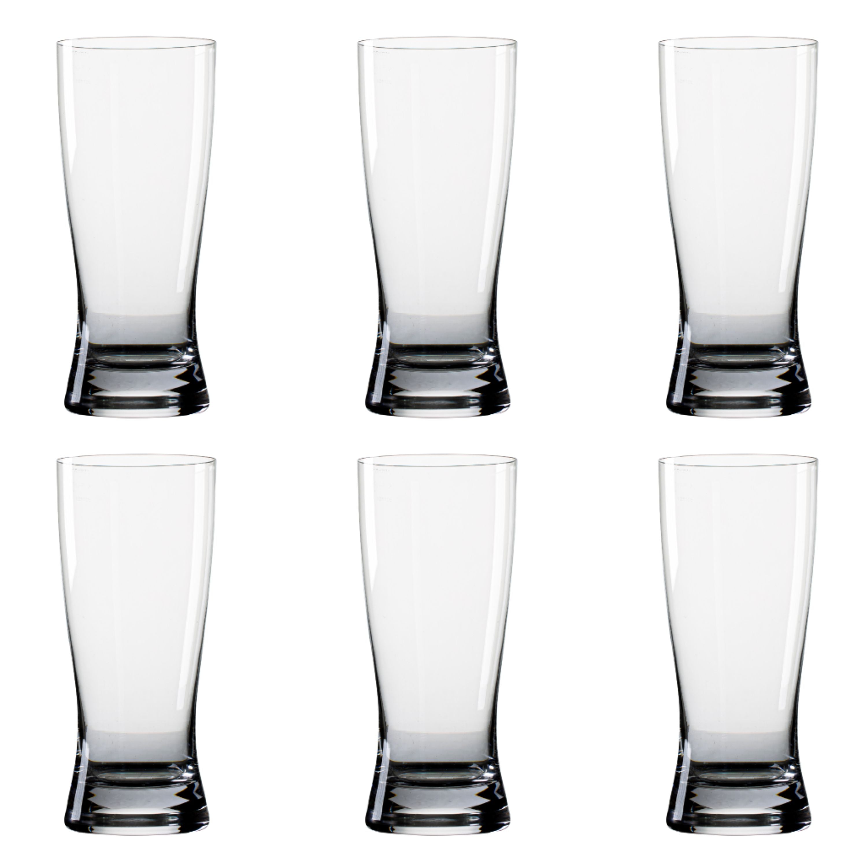 Jogo de 6 Copos de Cristal Pint Mozart Crystal By Frederico Strauss - 560ml - Cerveja