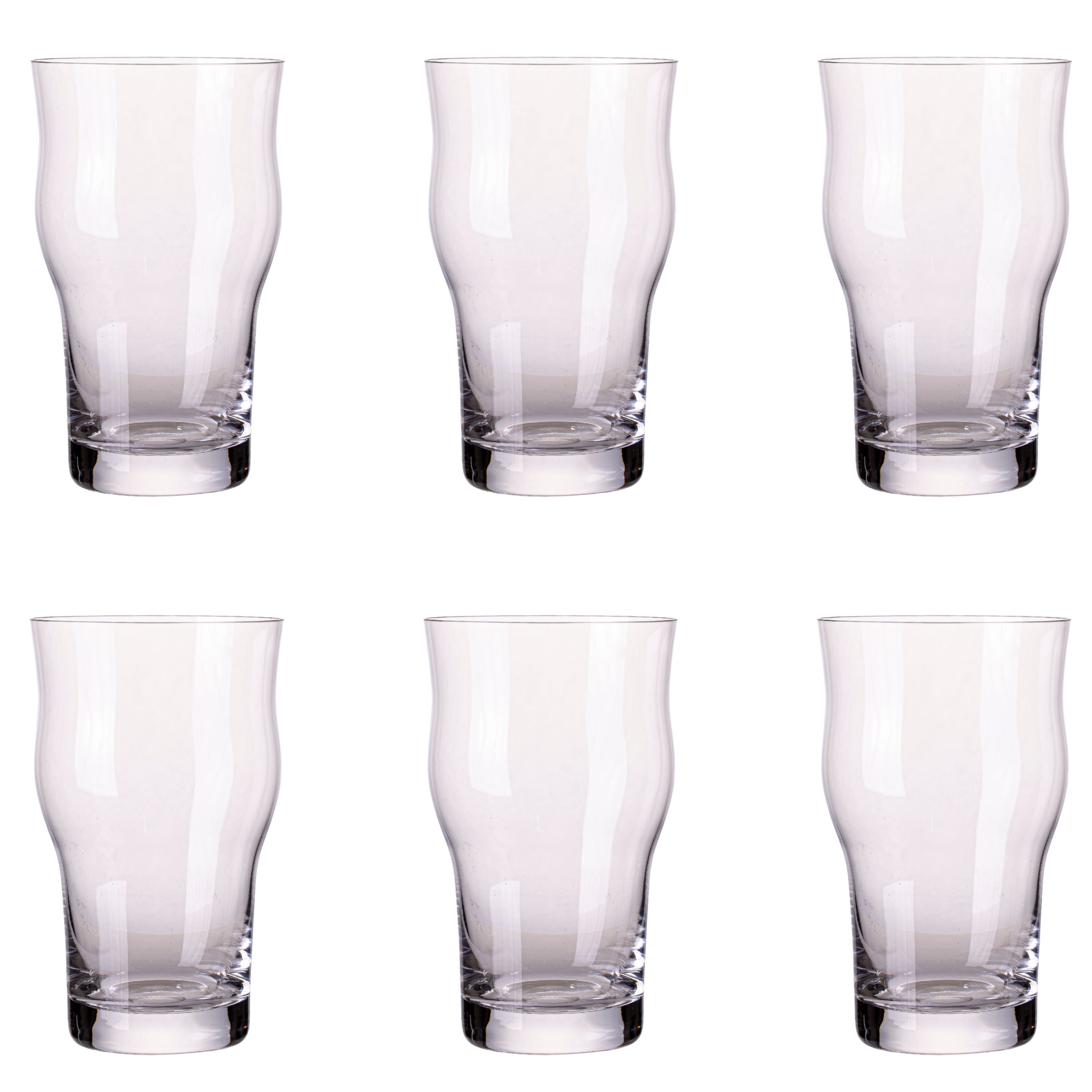 Jogo de 6 Copos de Cristal Pint Americano Mozart Crystal By Frederico Strauss - 400ml - Cerveja