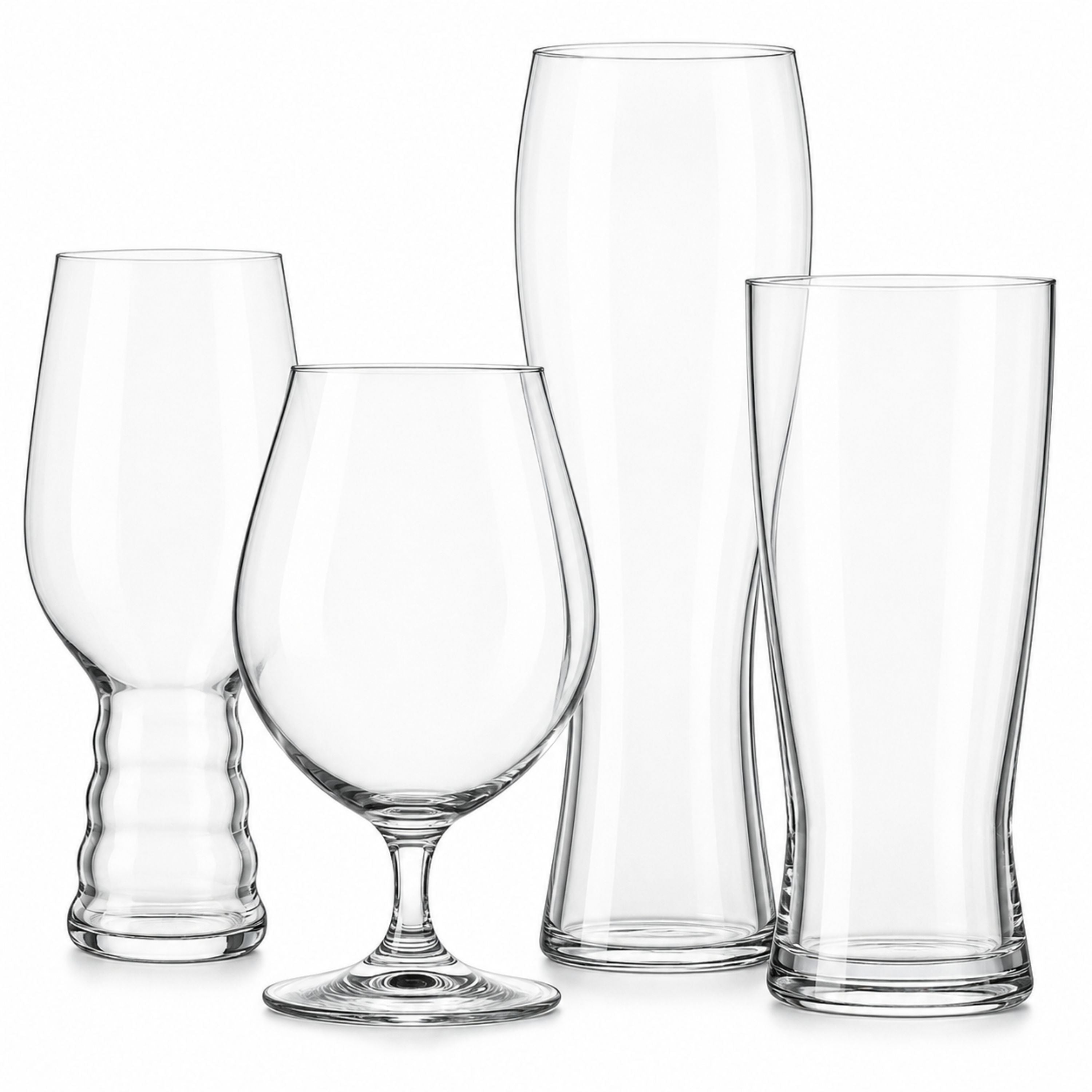 Jogo de 4 Taças de Cristal Combo Mestre Cervejeiro Mozart Crystal By Frederico Strauss
