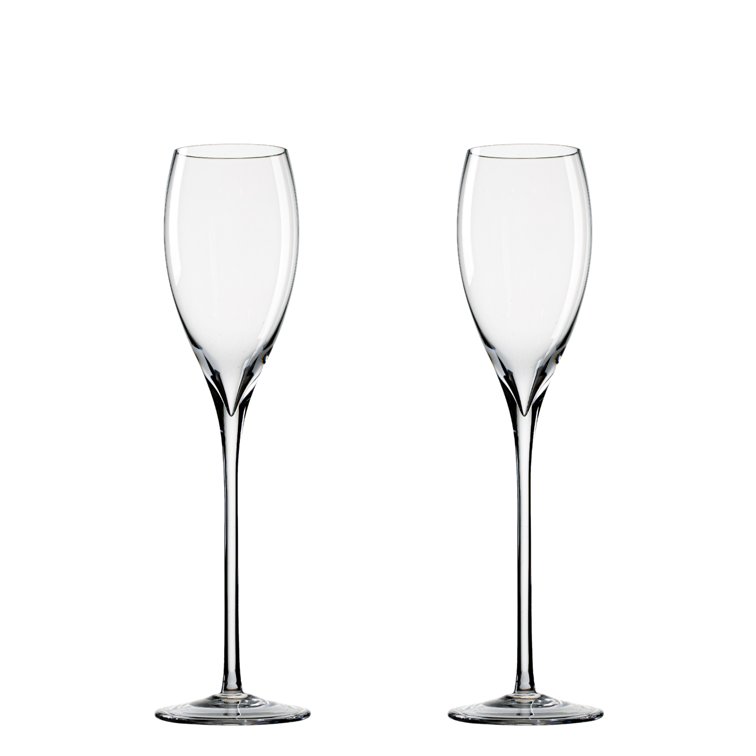 Jogo de 2 Taças de Cristal Serra Gaúcha para Espumante Mozart Crystal By Frederico Strauss - 180ml - Sinfonia