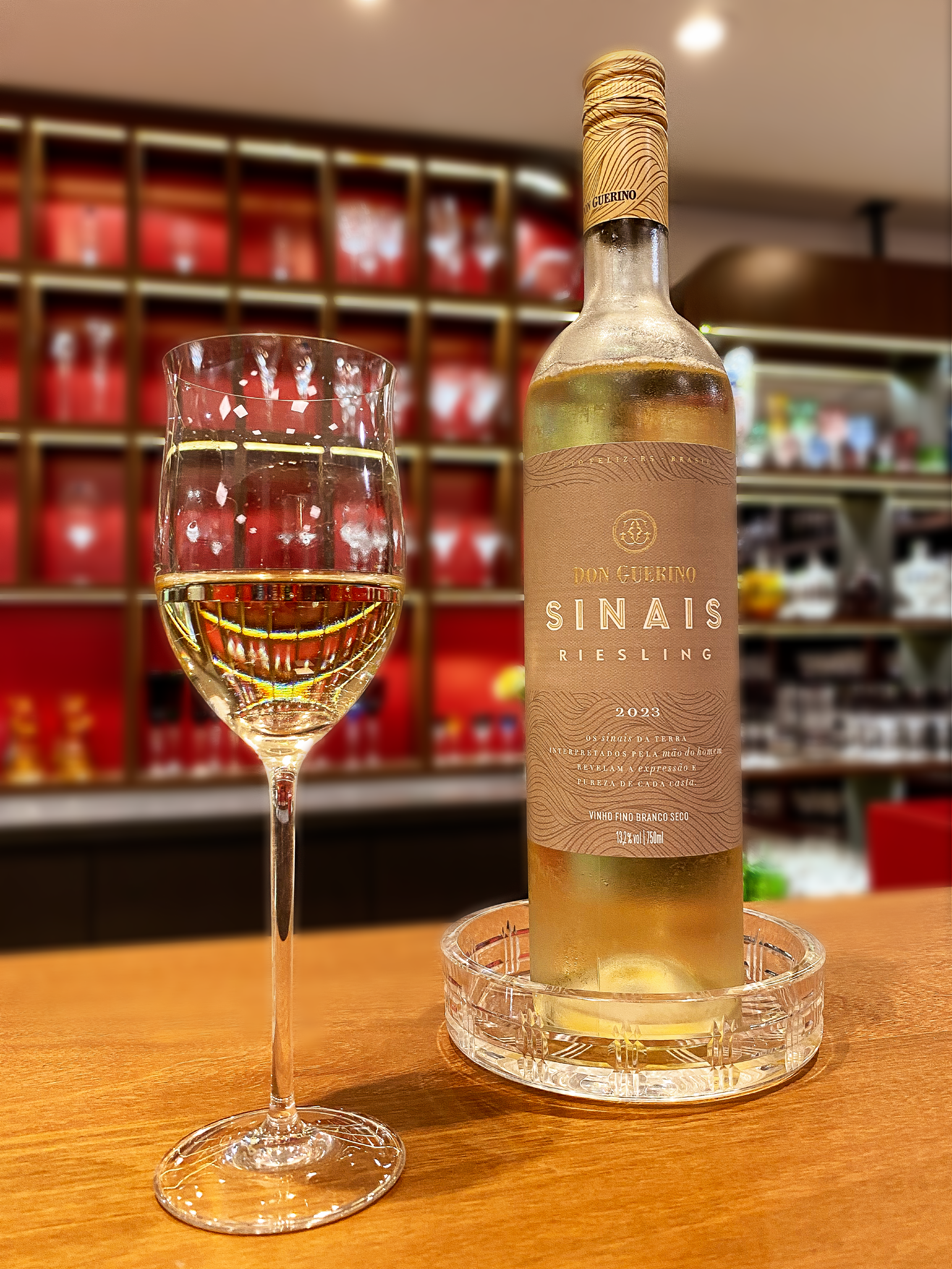 Jogo de 2 Taças de Cristal Riesling para Vinho Branco Mozart Crystal By Frederico Strauss