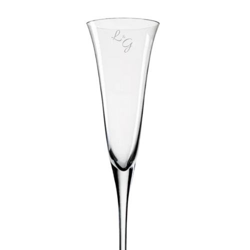 PERSONALIZÁVEL | Taça de Cristal S. Catarina para Champagne Mozart Crystal By Frederico Strauss