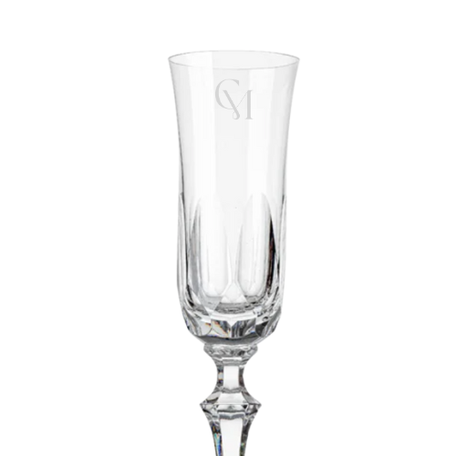 PERSONALIZÁVEL | Taça de Cristal Serenata para Champagne Mozart Crystal By Frederico Strauss