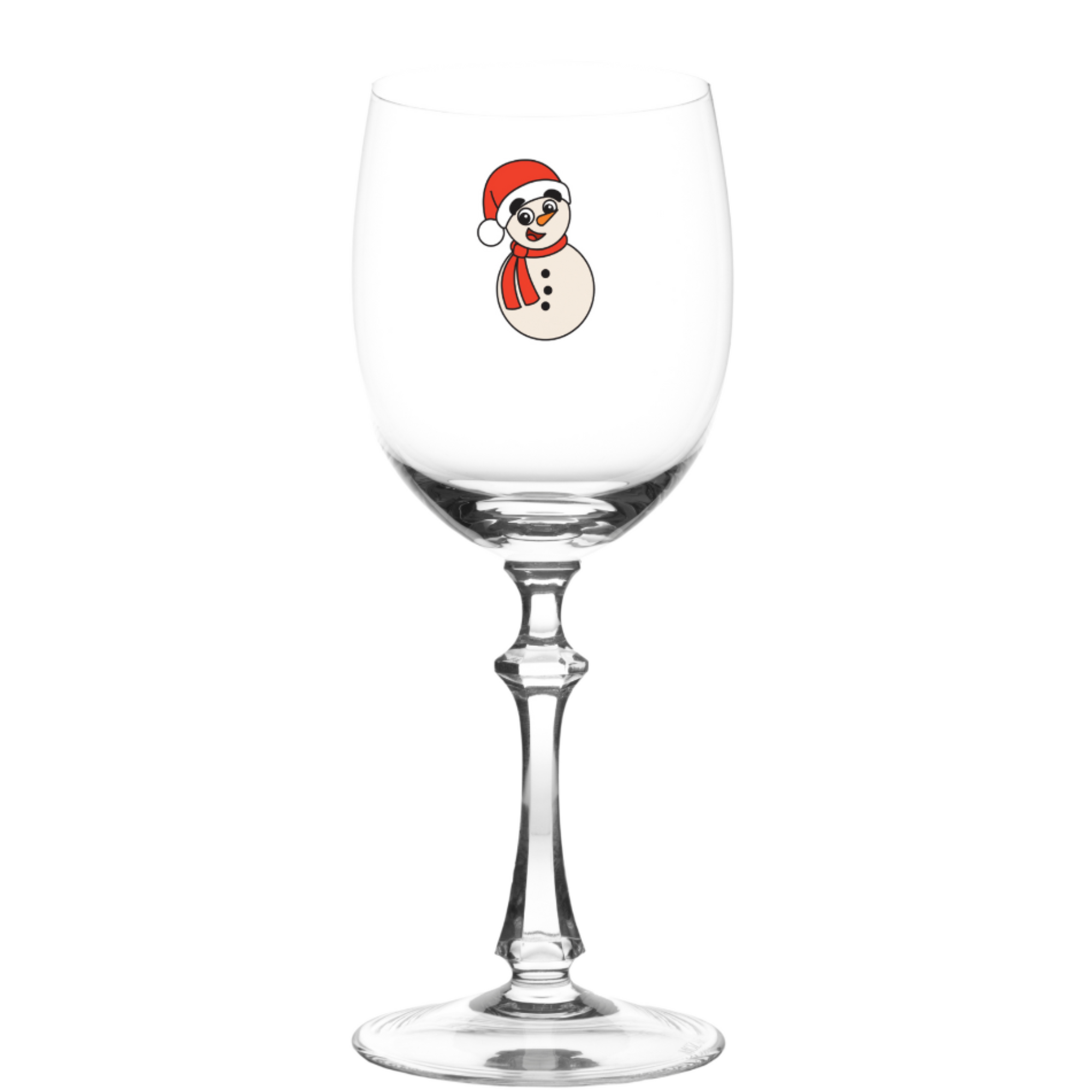 Natal | Taça de Cristal Boneco de Neve para Vinho Tinto Réquiem