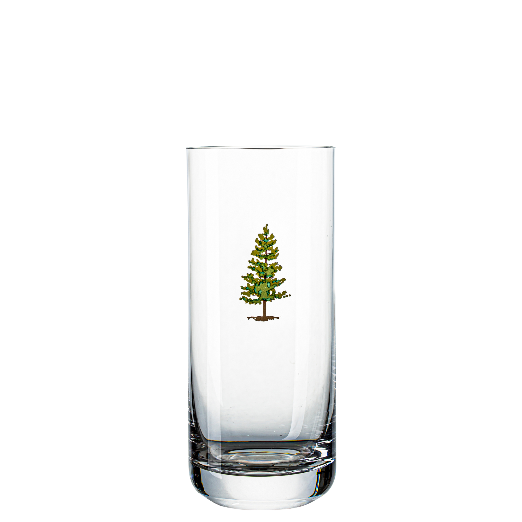 Jogo de 6 Copos de Cristal de Natal para Long Drink Mozart Crystal By Frederico Strauss