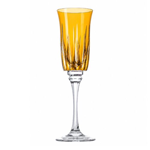 Taça de Cristal Vivaldi para Champagne Overlay Mozart Crystal By Frederico Strauss - 190ml - Sonata 66