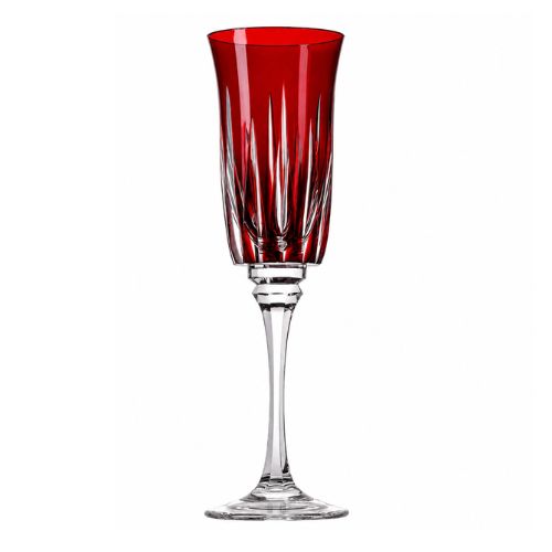 Taça de Cristal Vivaldi para Champagne Overlay Mozart Crystal By Frederico Strauss - 190ml - Sonata 66
