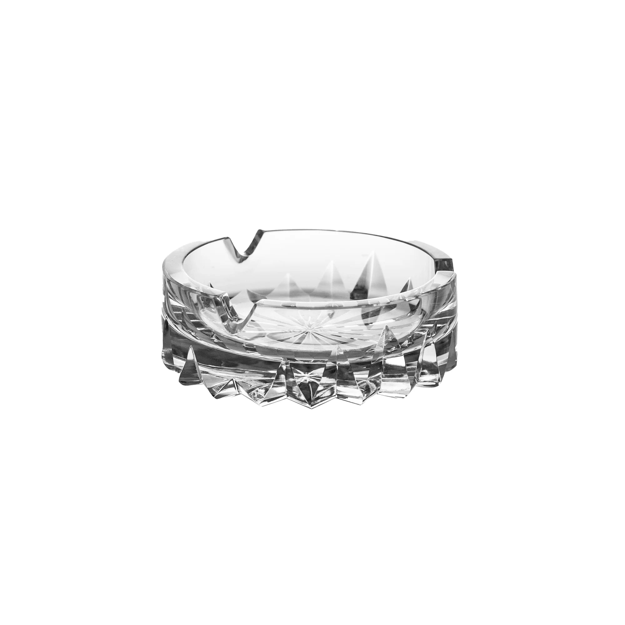 Cinzeiro de Cristal Pequeno Lapidado 58 Mozart Crystal By Frederico Strauss