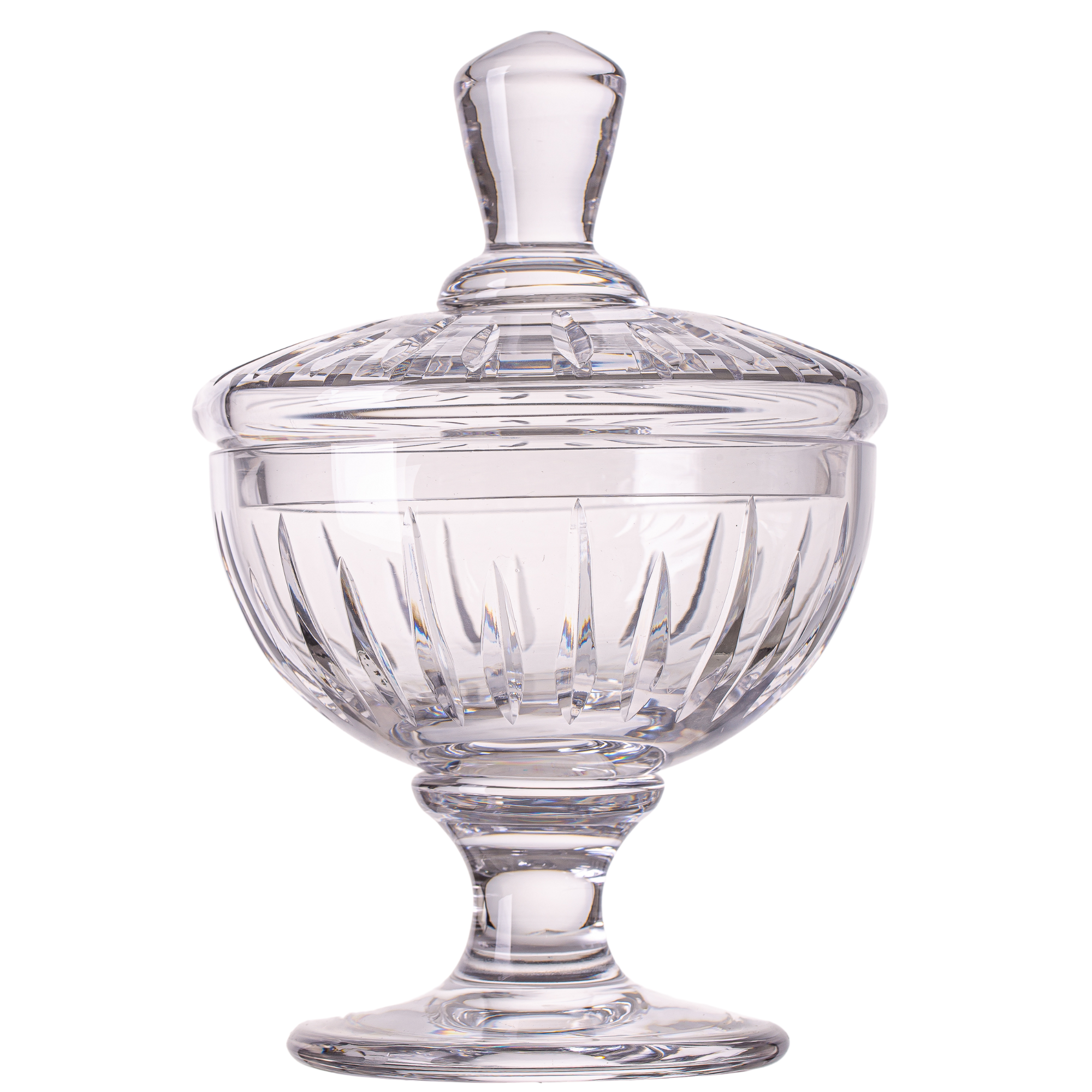 Compoteira de Cristal Vivaldi Lapidado 66 Mozart Crystal By Frederico Strauss