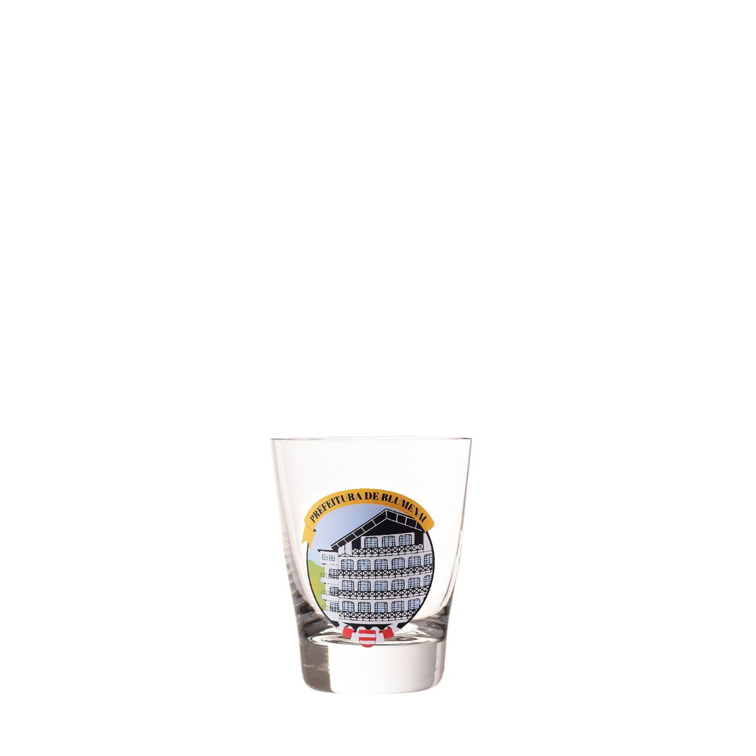 Copo de Cristal Souvenir Prefeitura de Blumenau Mozart Crystal By Frederico Strauss